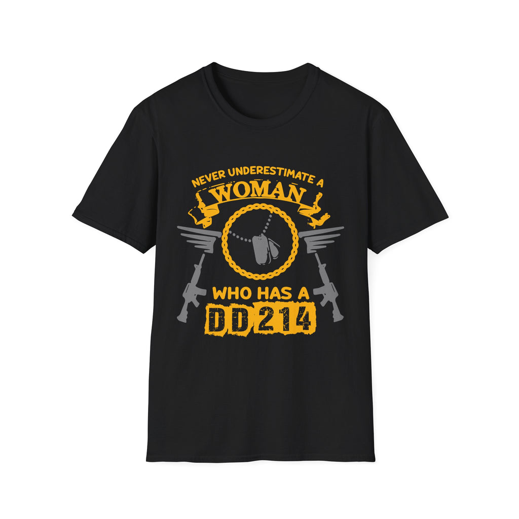 Never Underestimate a Woman with a 244 T-Shirt