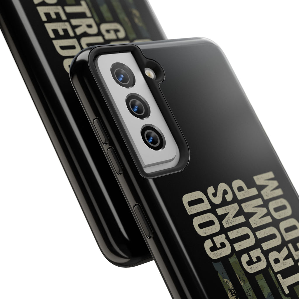 God, Guns, Trump & Freedom Phone Case