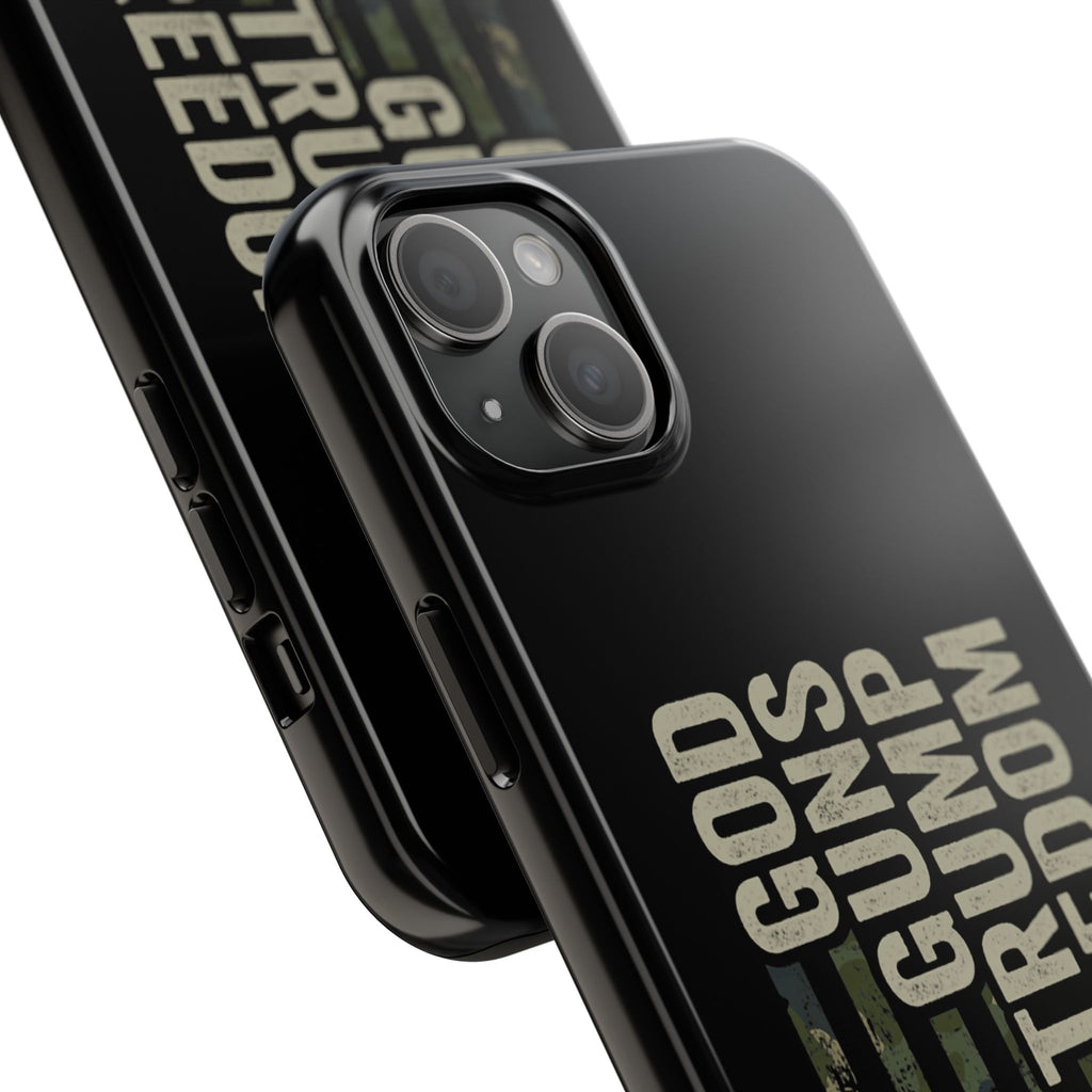 God, Guns, Trump & Freedom Phone Case