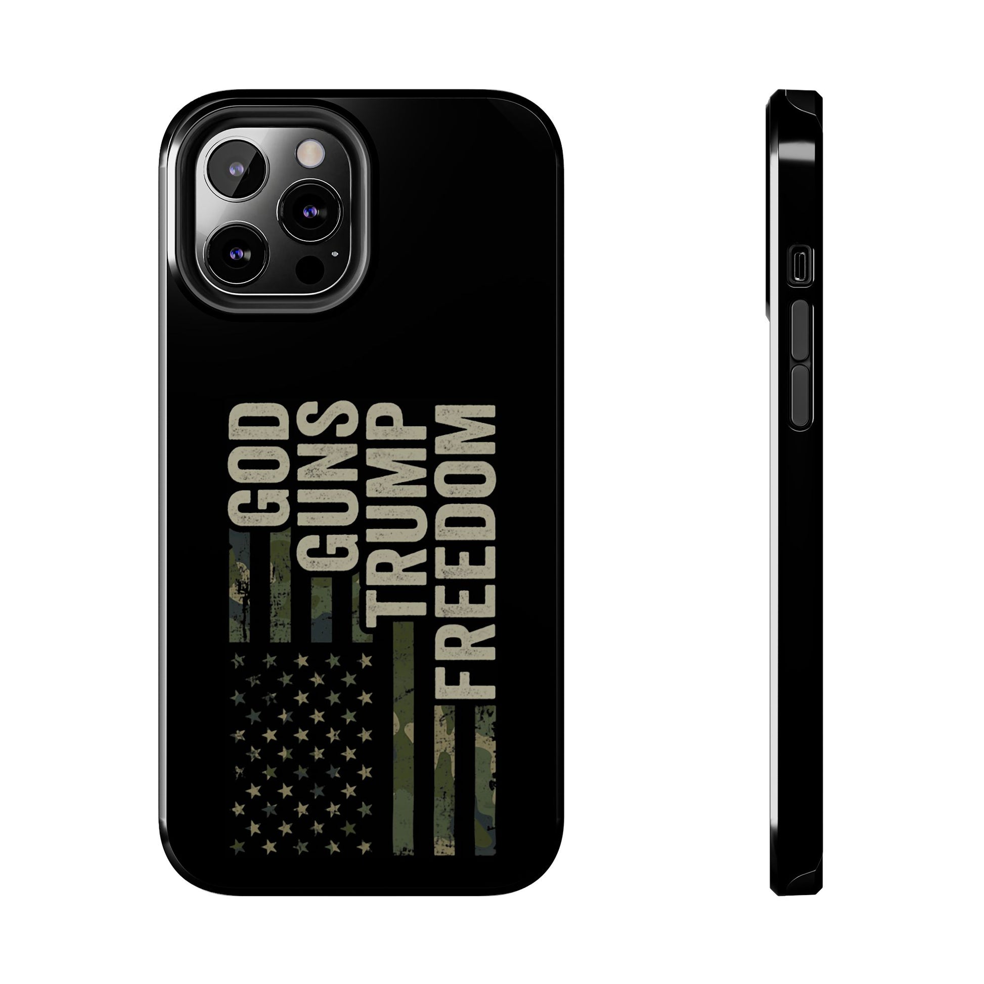 God, Guns, Trump & Freedom Phone Case