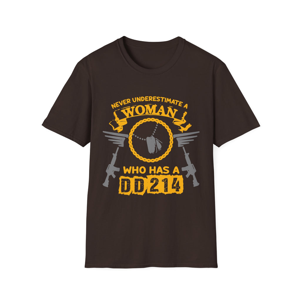 Never Underestimate a Woman with a 244 T-Shirt