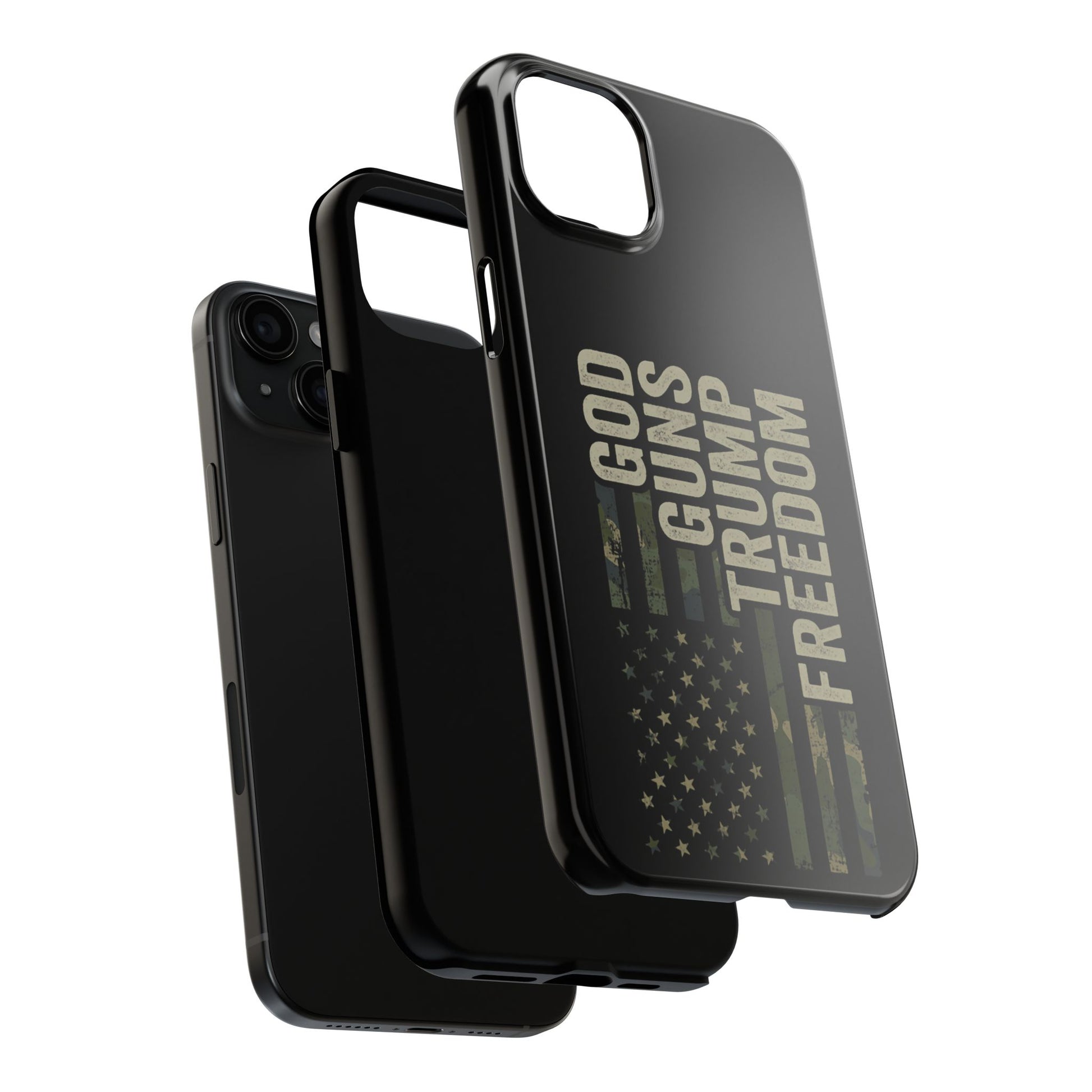 God, Guns, Trump & Freedom Phone Case