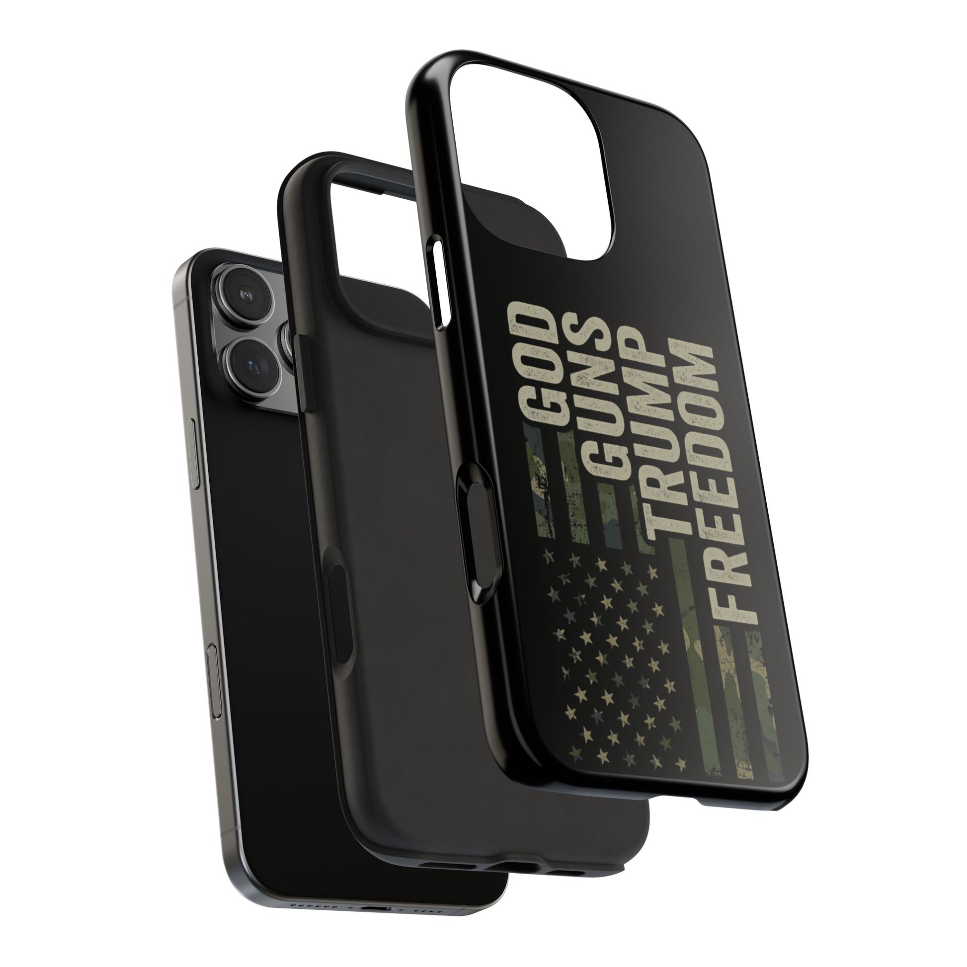 God, Guns, Trump & Freedom Phone Case