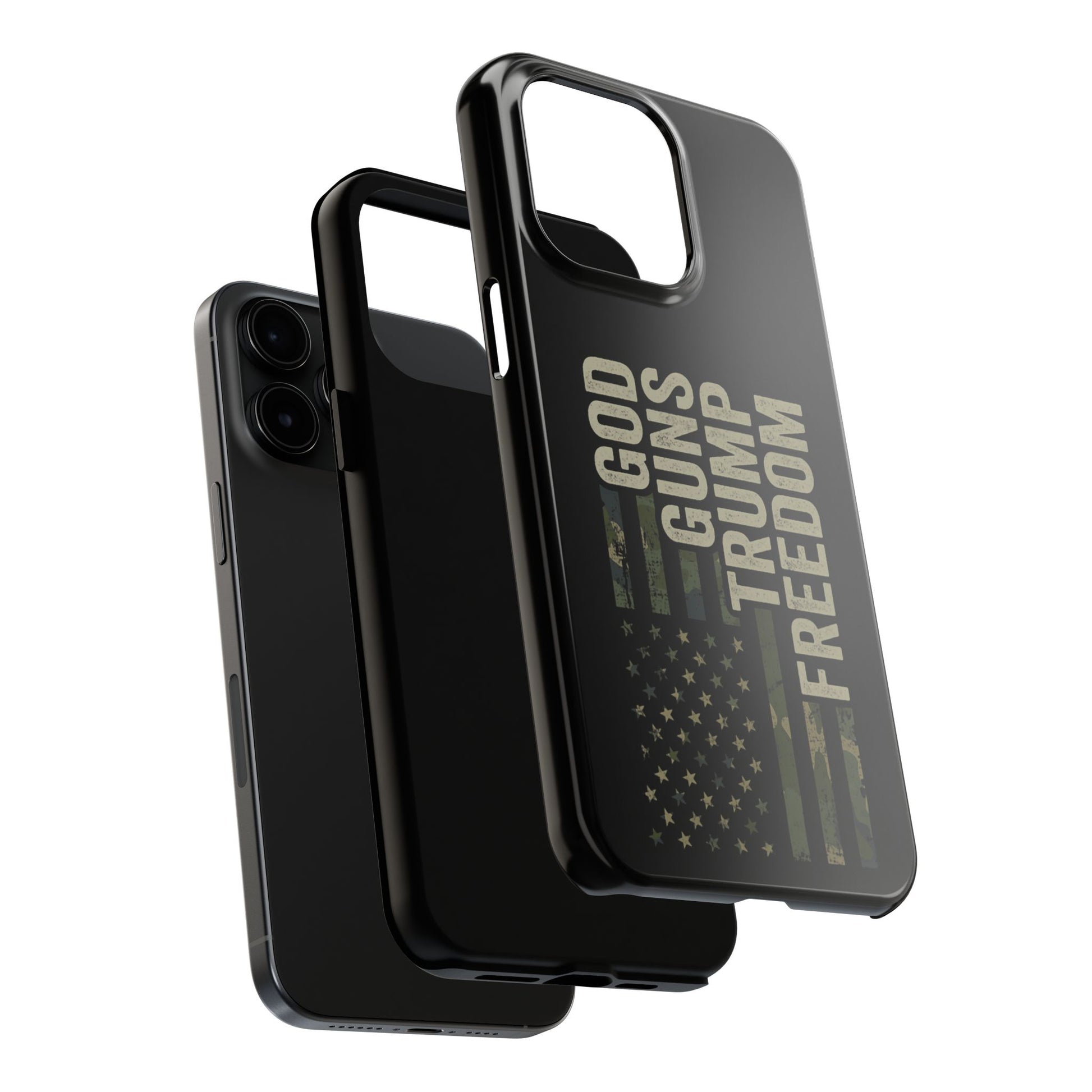 God, Guns, Trump & Freedom Phone Case
