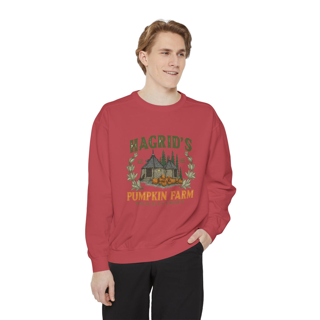 Hagrid's Pumpkin Farm Sweatshirt, Cozy Fall Unisex Sweatshirt, Halloween Apparel, Seasonal Gift, Magical Farmwear