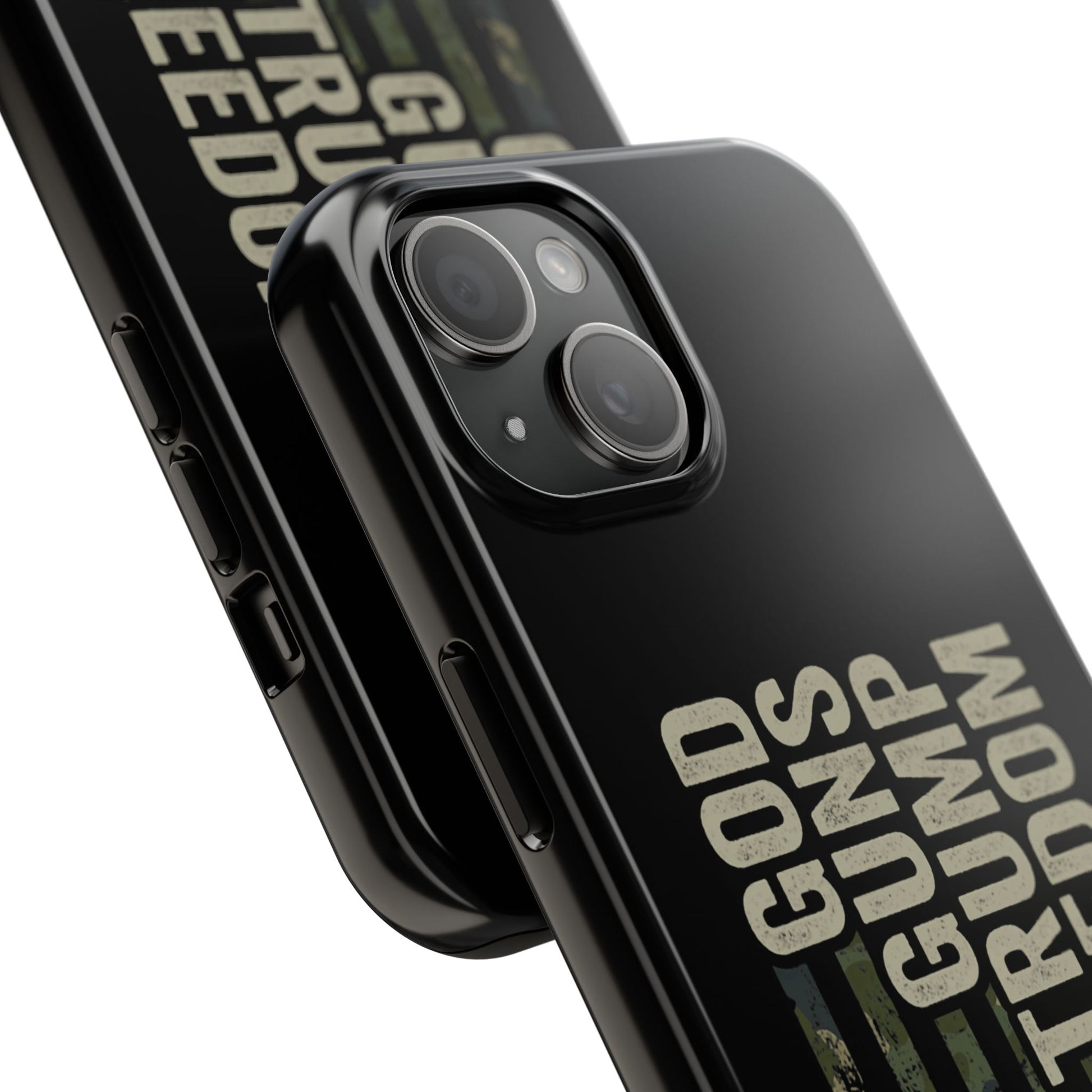 God, Guns, Trump & Freedom Phone Case