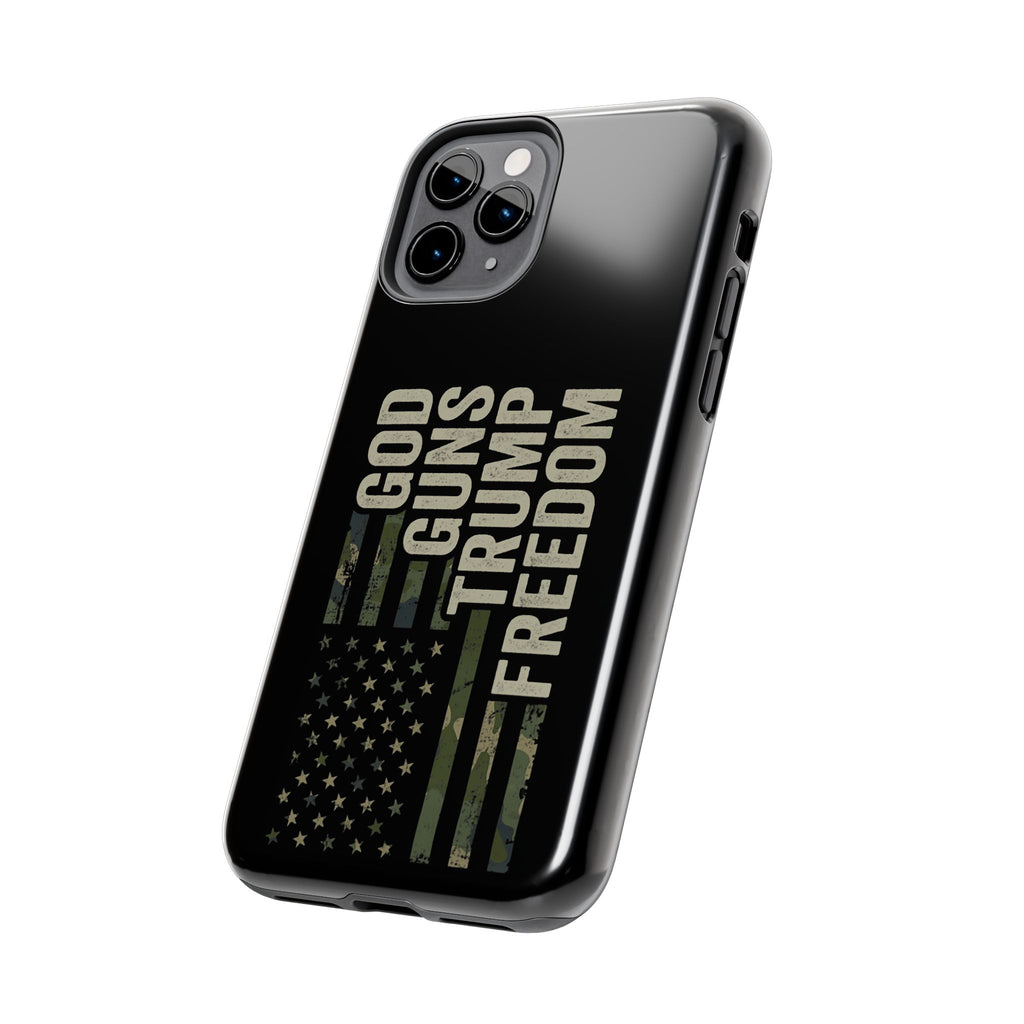 God, Guns, Trump & Freedom Phone Case