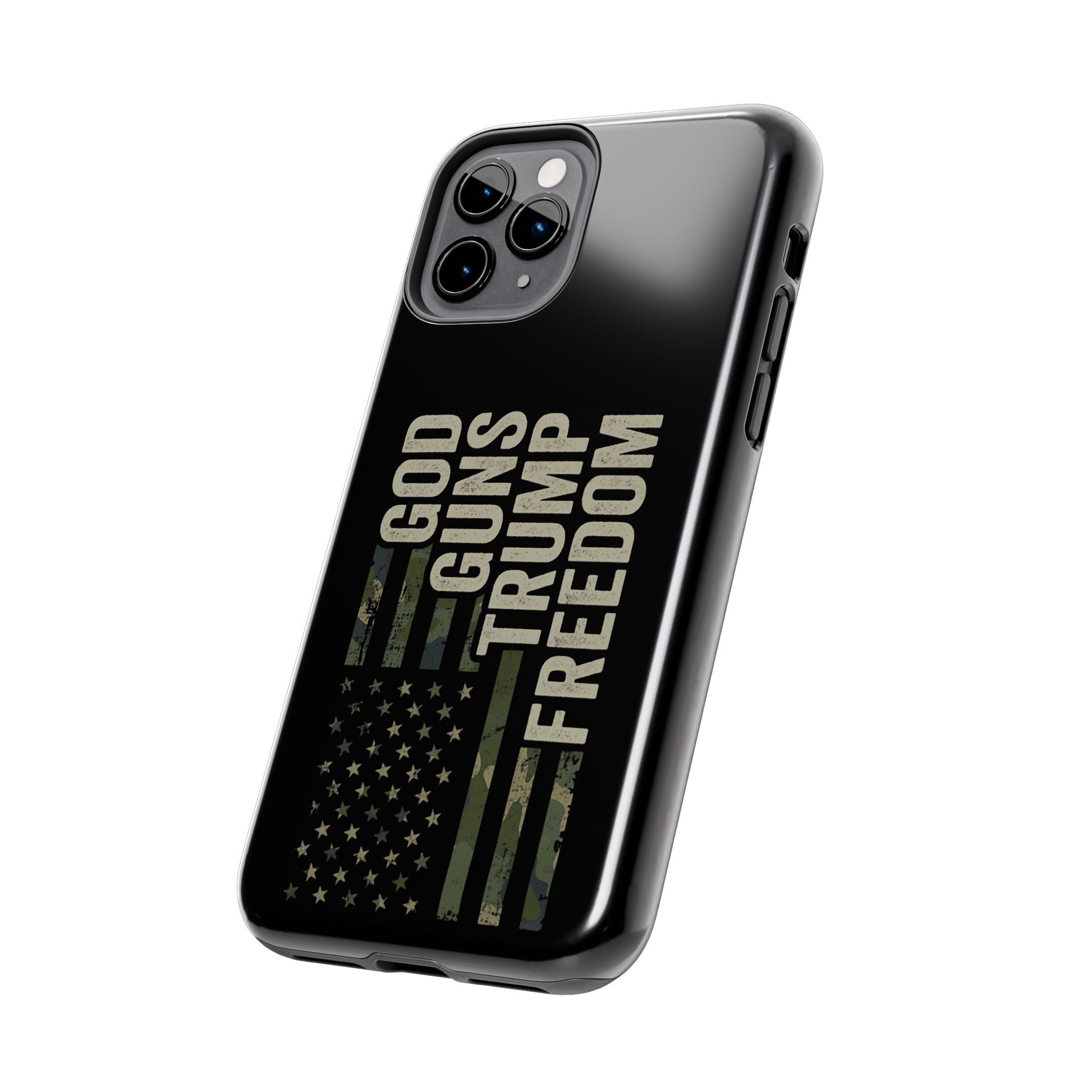 God, Guns, Trump & Freedom Phone Case