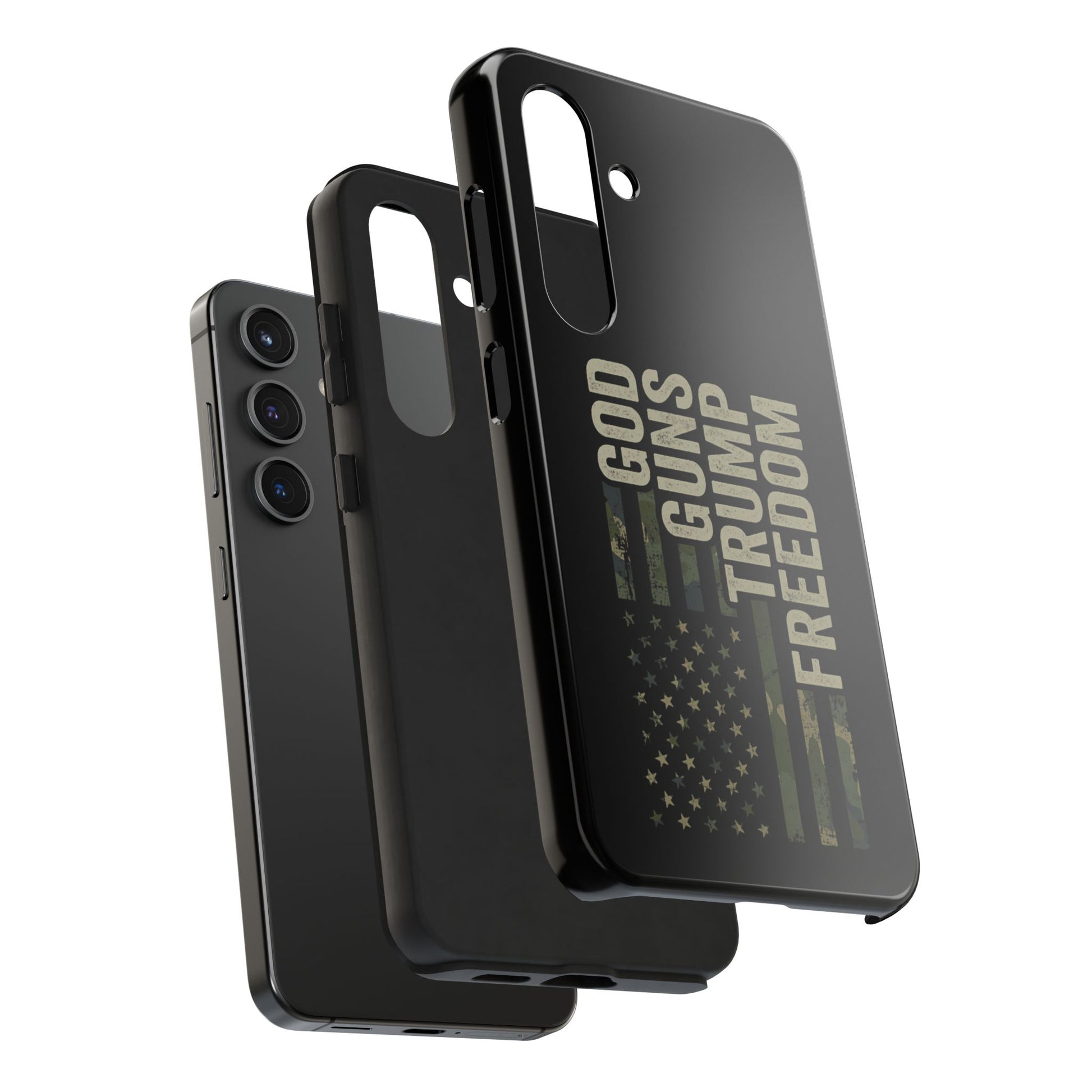 God, Guns, Trump & Freedom Phone Case