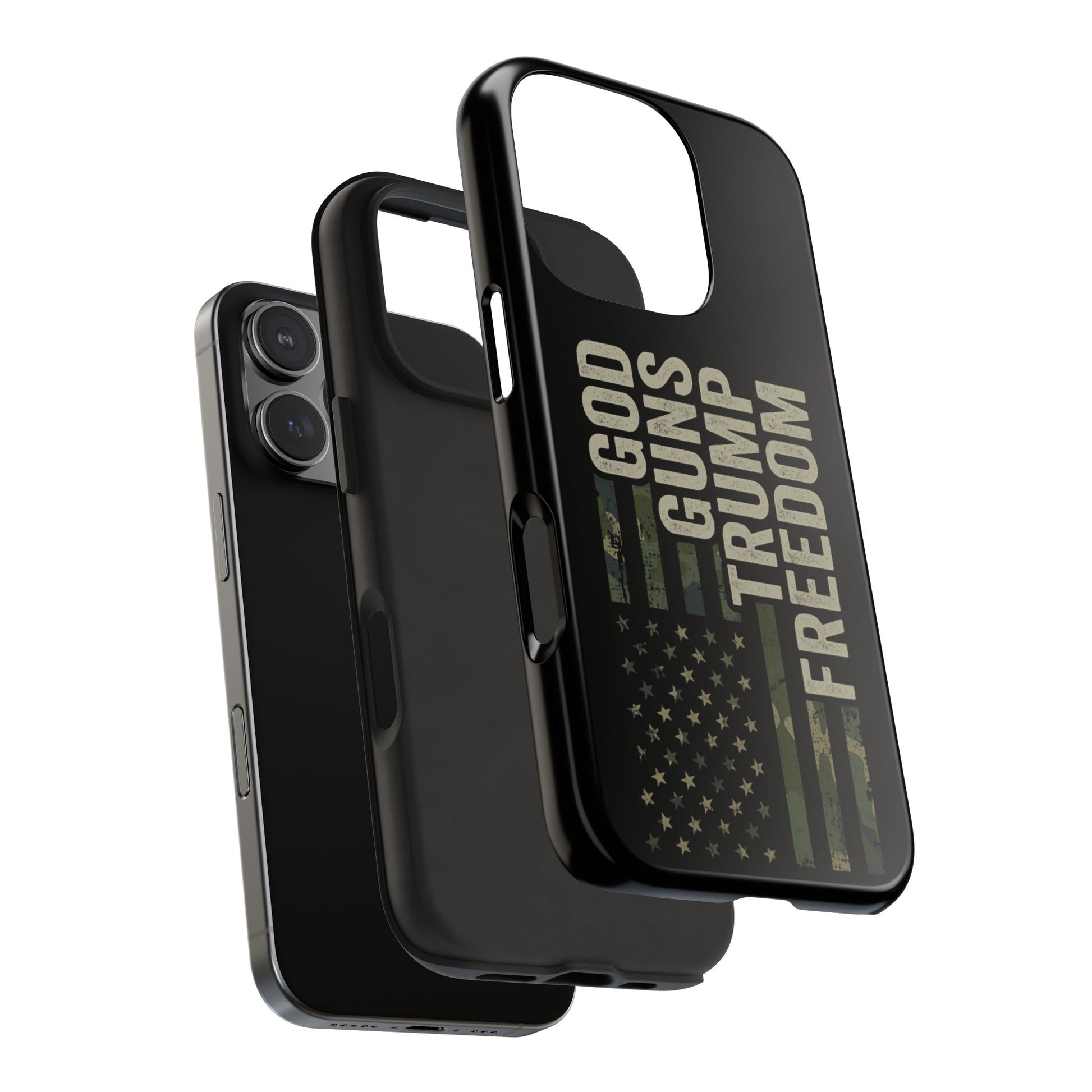 God, Guns, Trump & Freedom Phone Case