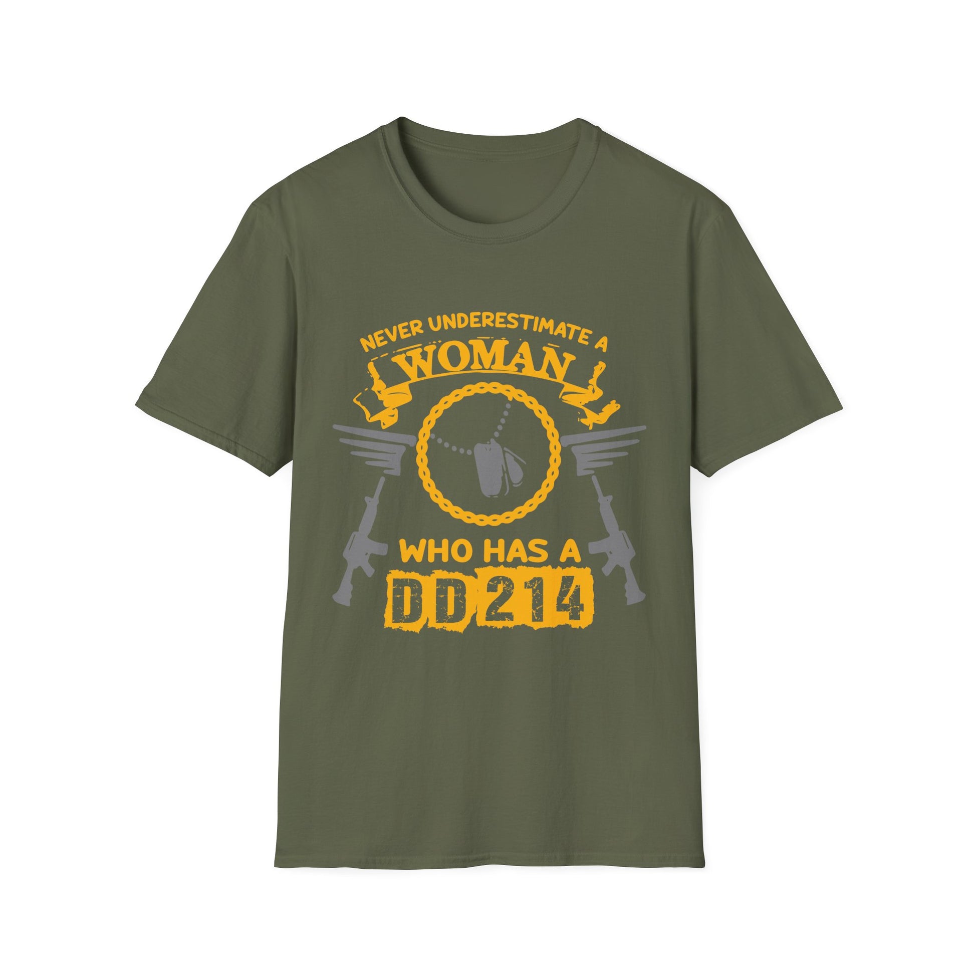Never Underestimate a Woman with a 244 T-Shirt