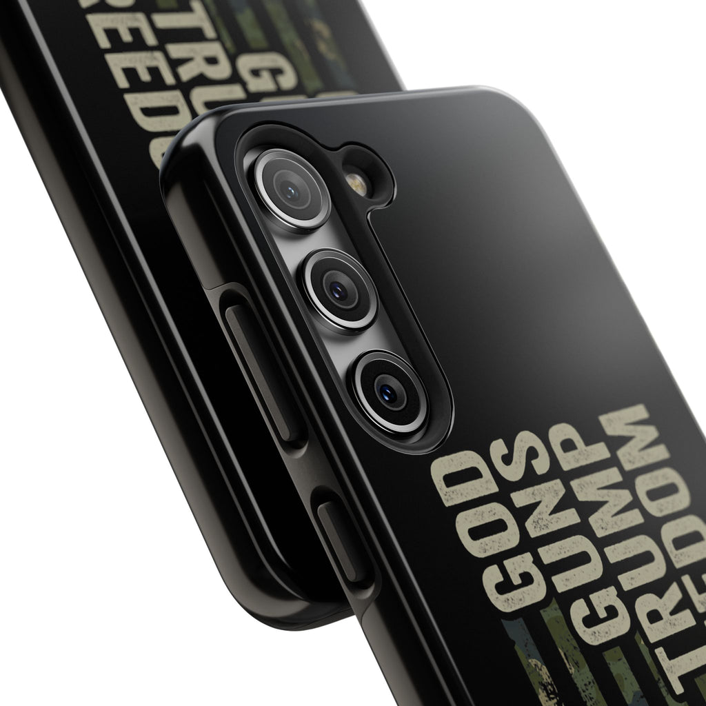God, Guns, Trump & Freedom Phone Case