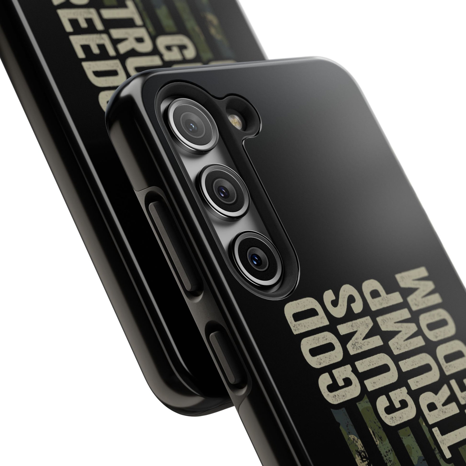 God, Guns, Trump & Freedom Phone Case