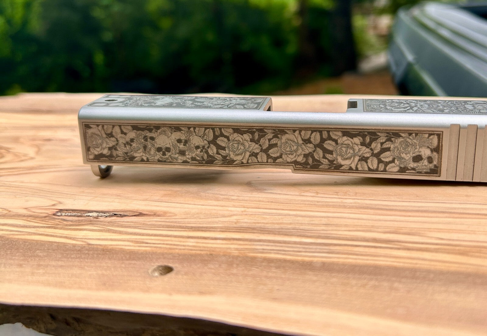 Glock 19 Custom Engraved AlphaWolf Slide for GLOCK 19 Gen3 with Dovetail and OEM