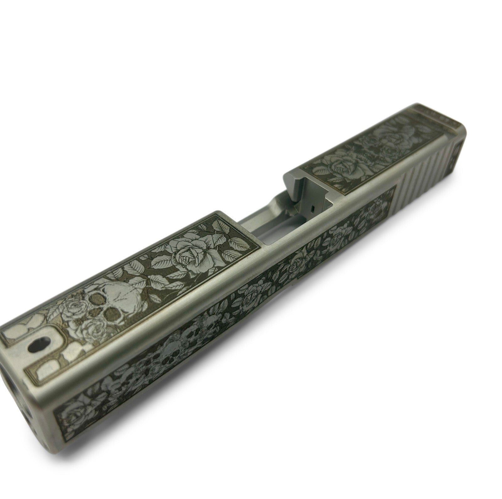 Glock 19 Custom Engraved AlphaWolf Slide for GLOCK 19 Gen3 with Dovetail and OEM