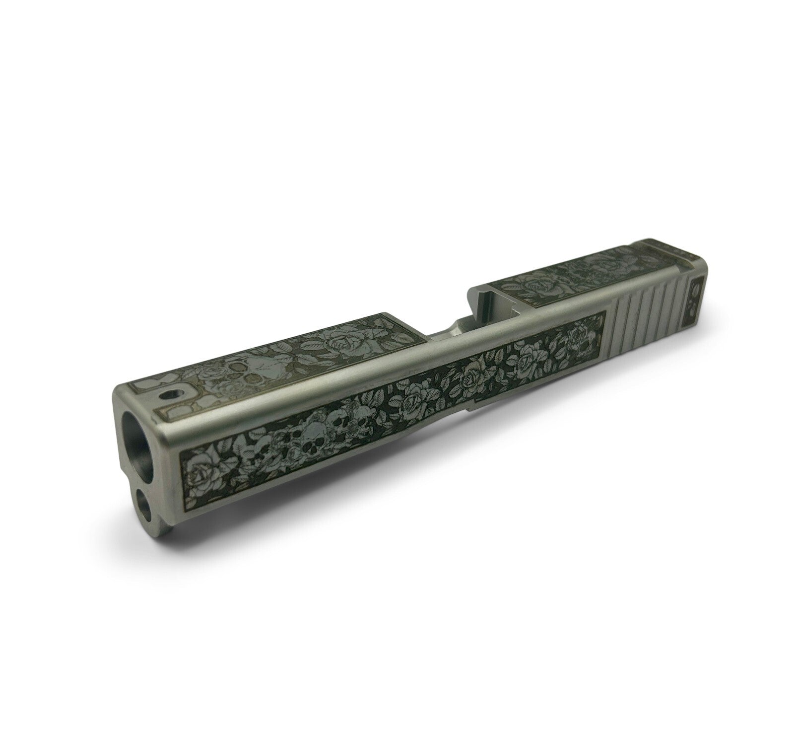Glock 19 Custom Engraved AlphaWolf Slide for GLOCK 19 Gen3 with Dovetail and OEM