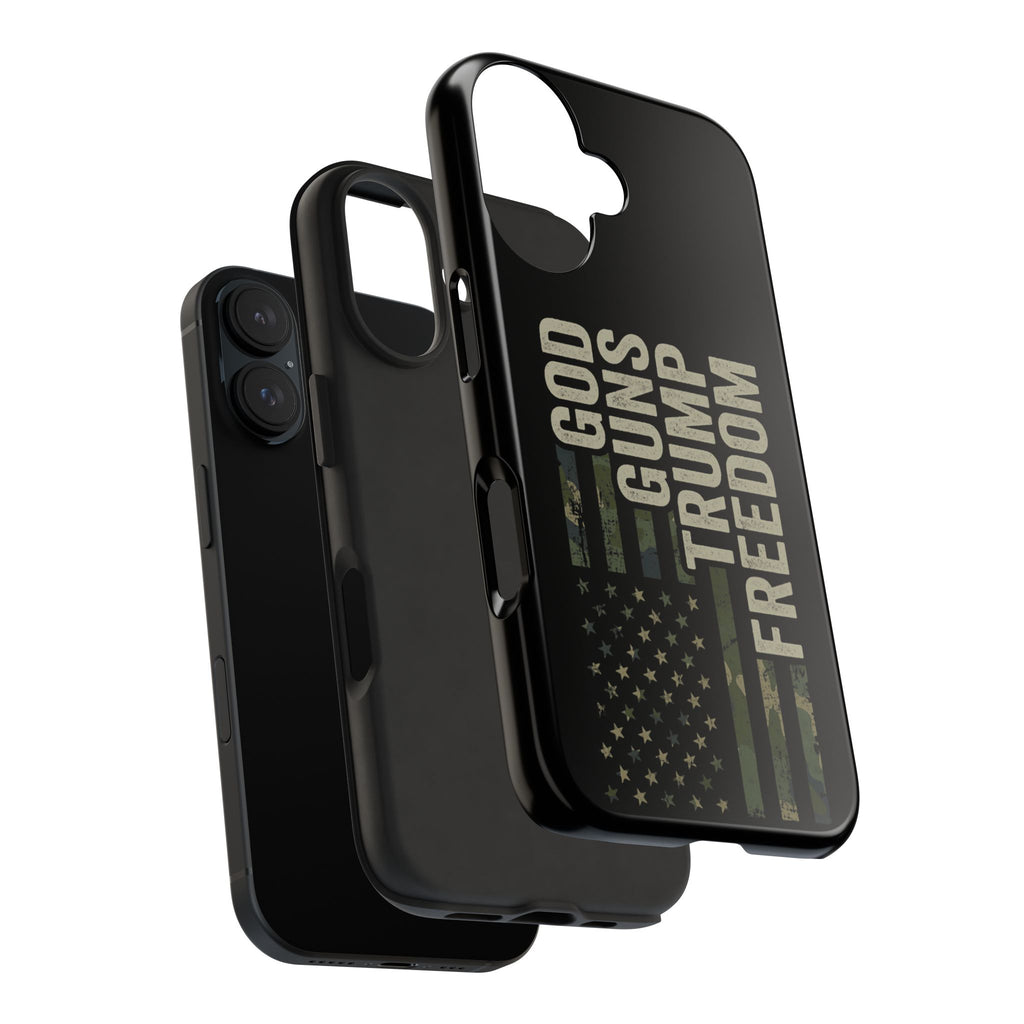 God, Guns, Trump & Freedom Phone Case