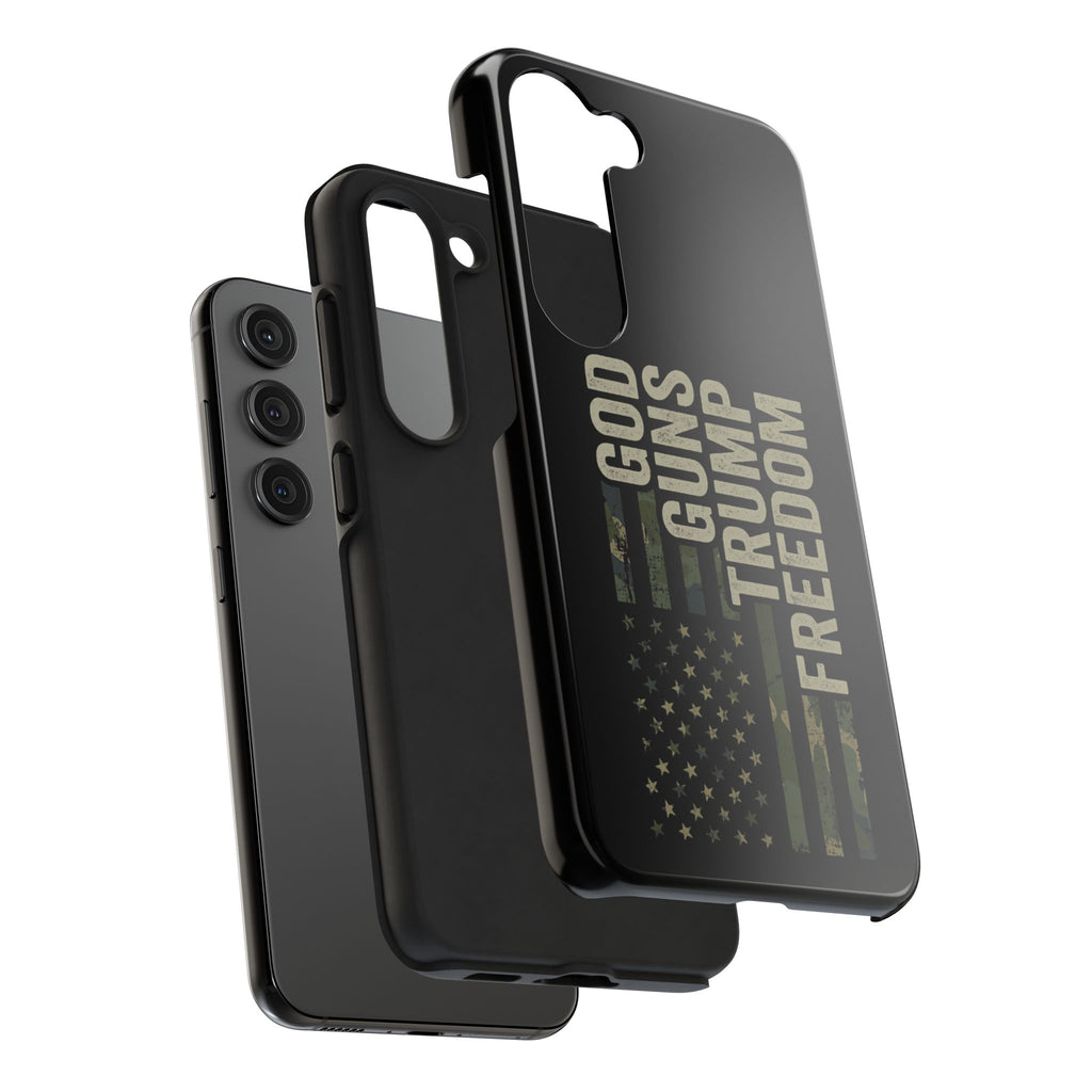 God, Guns, Trump & Freedom Phone Case