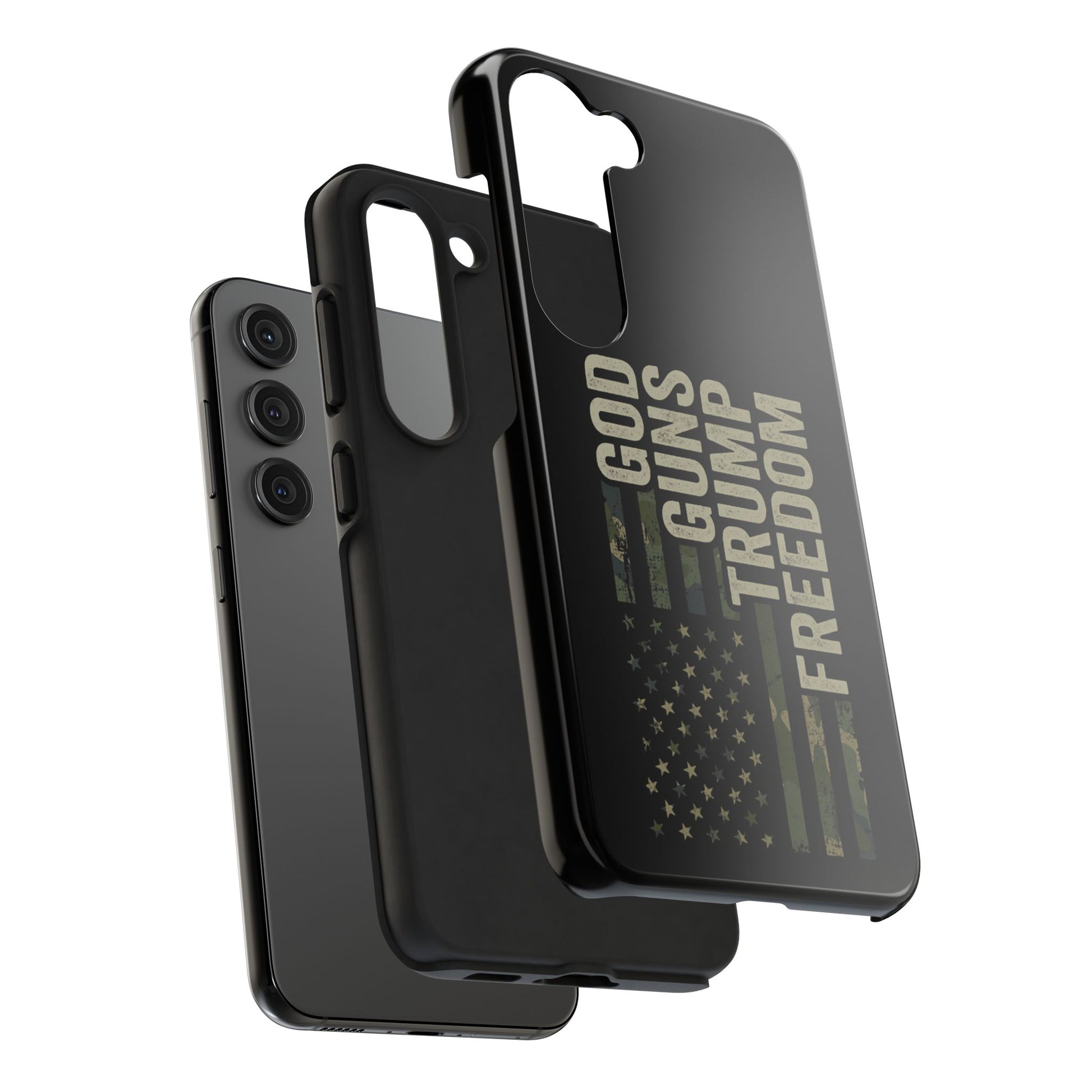 God, Guns, Trump & Freedom Phone Case