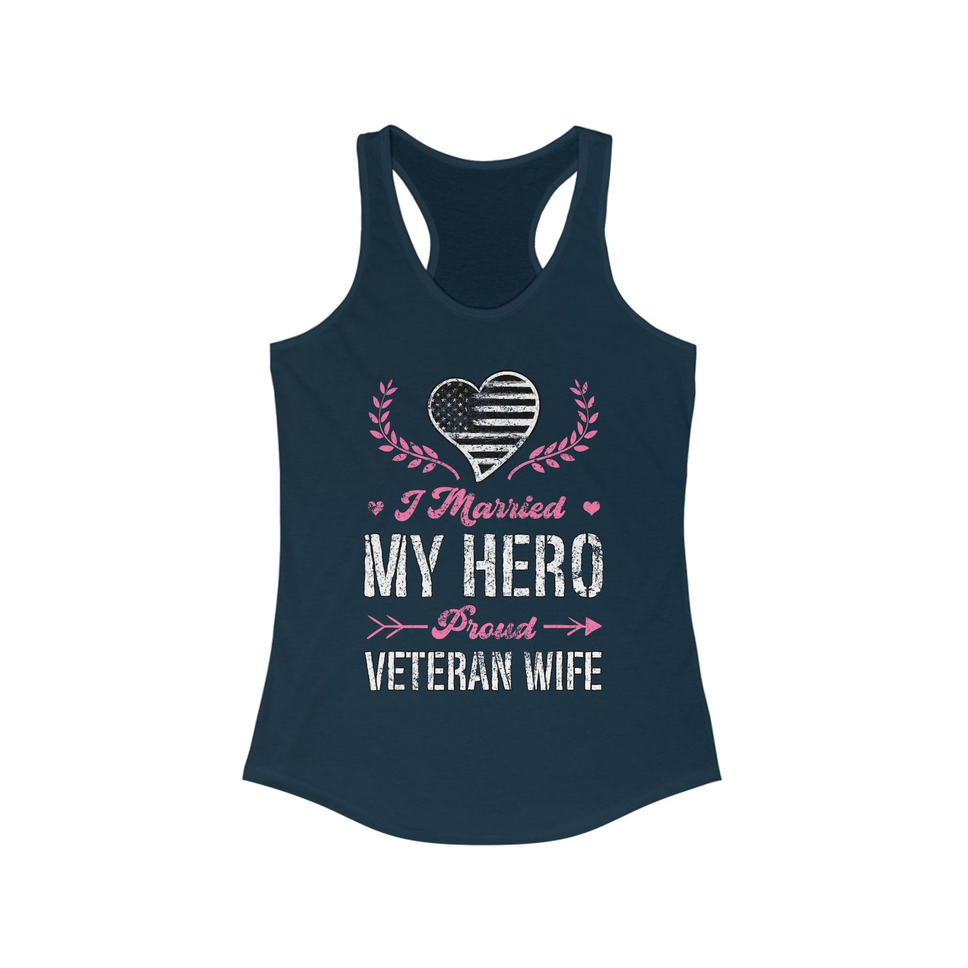 Proud Veteran Wife Racerback Tank