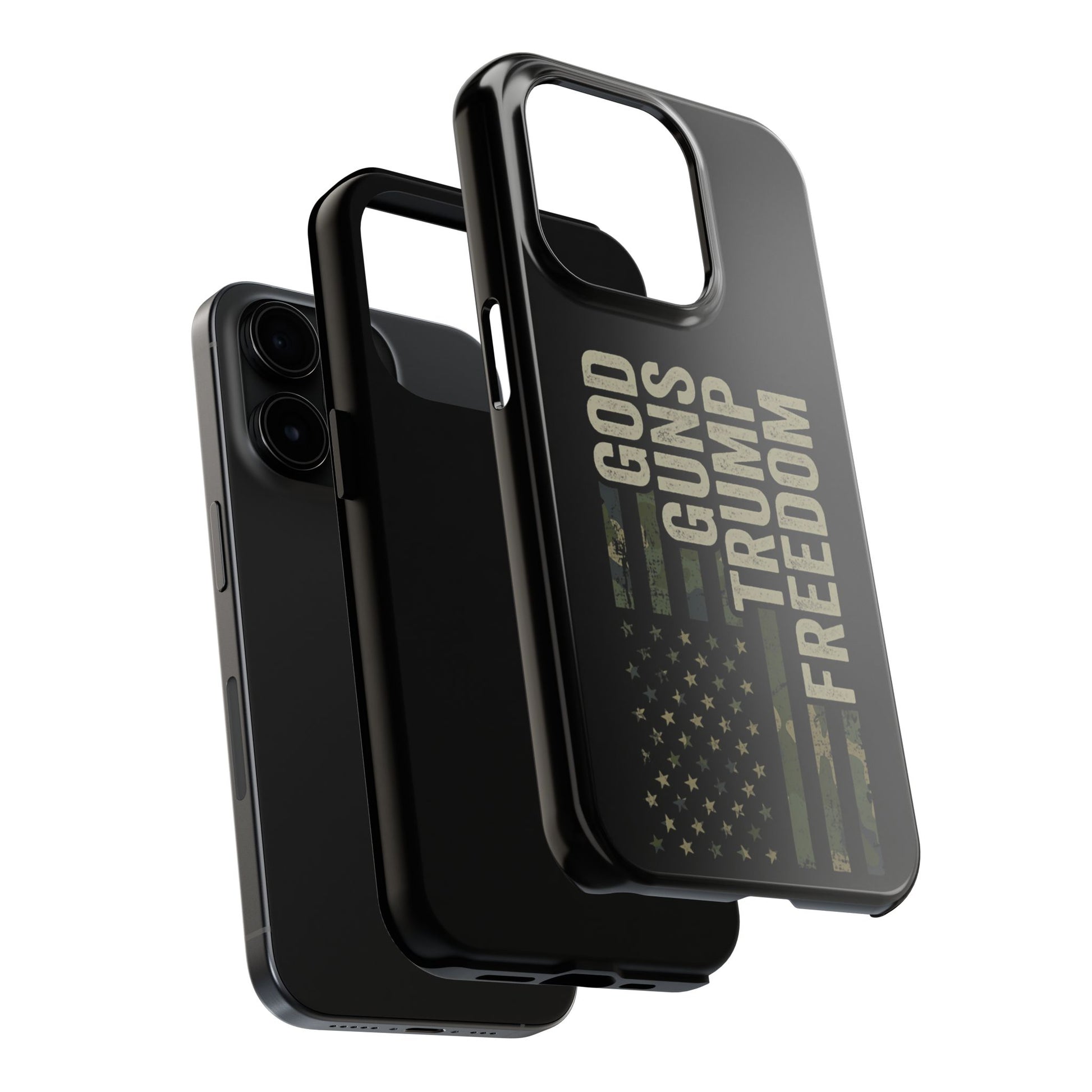 God, Guns, Trump & Freedom Phone Case