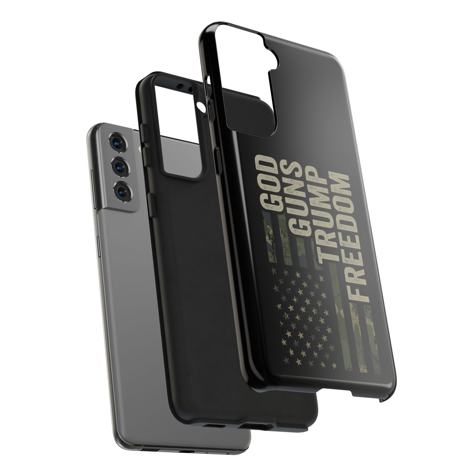 God, Guns, Trump & Freedom Phone Case