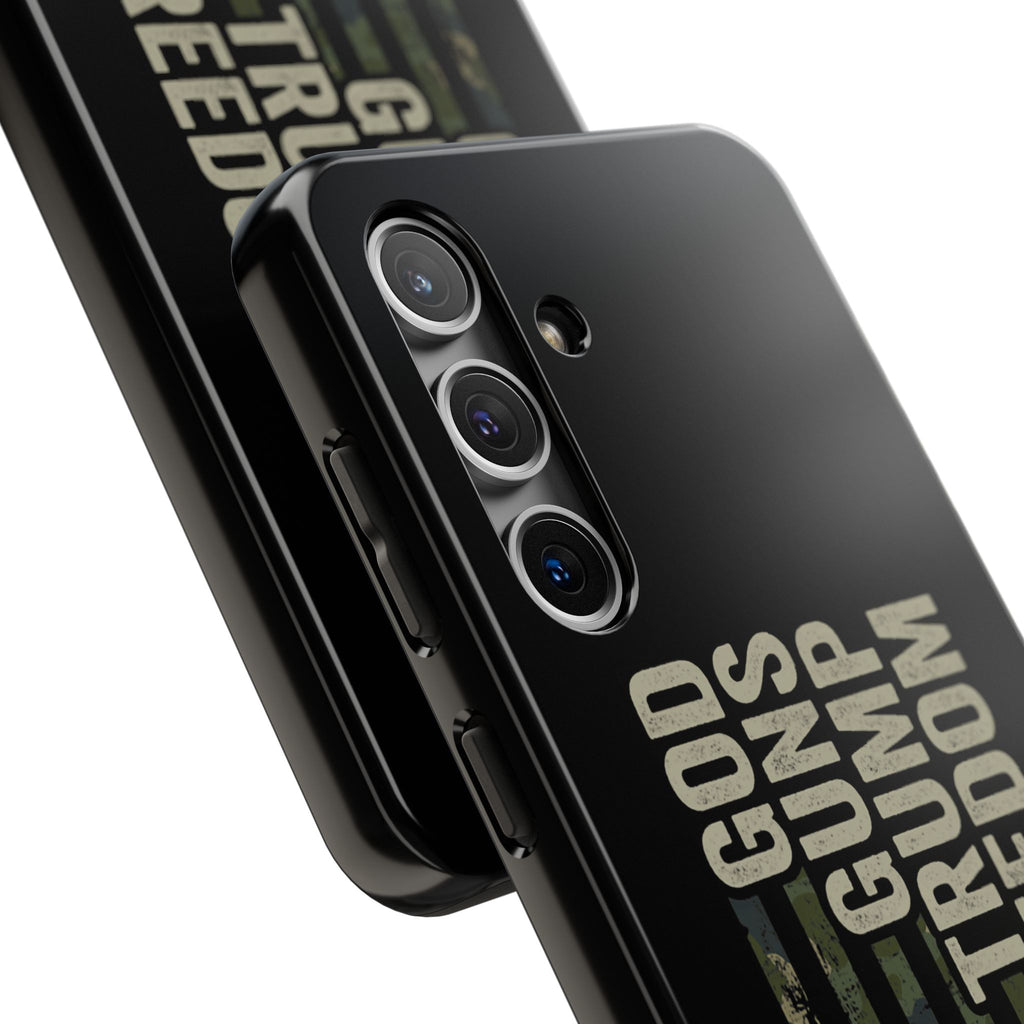 God, Guns, Trump & Freedom Phone Case