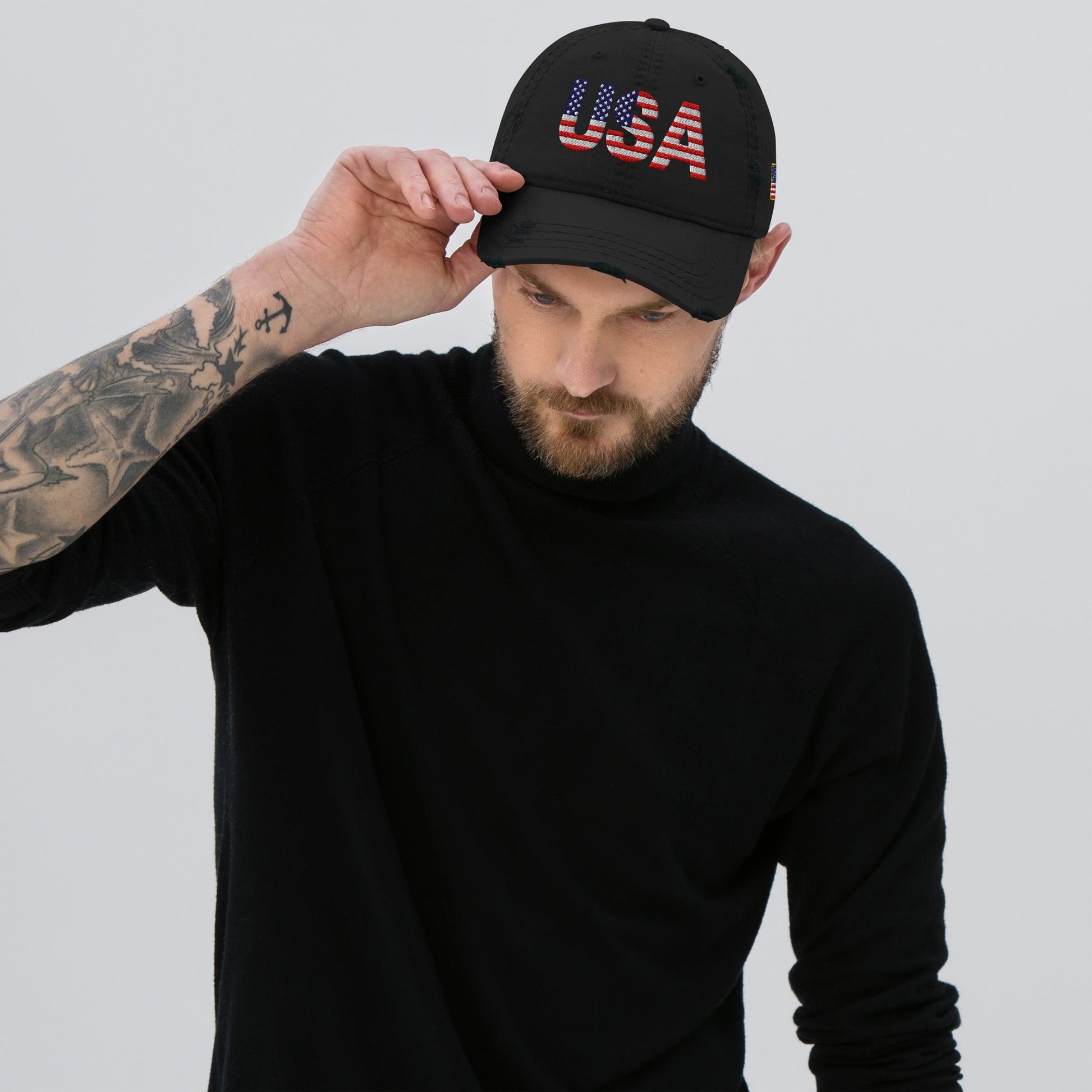 USA - Distressed Dad Hat