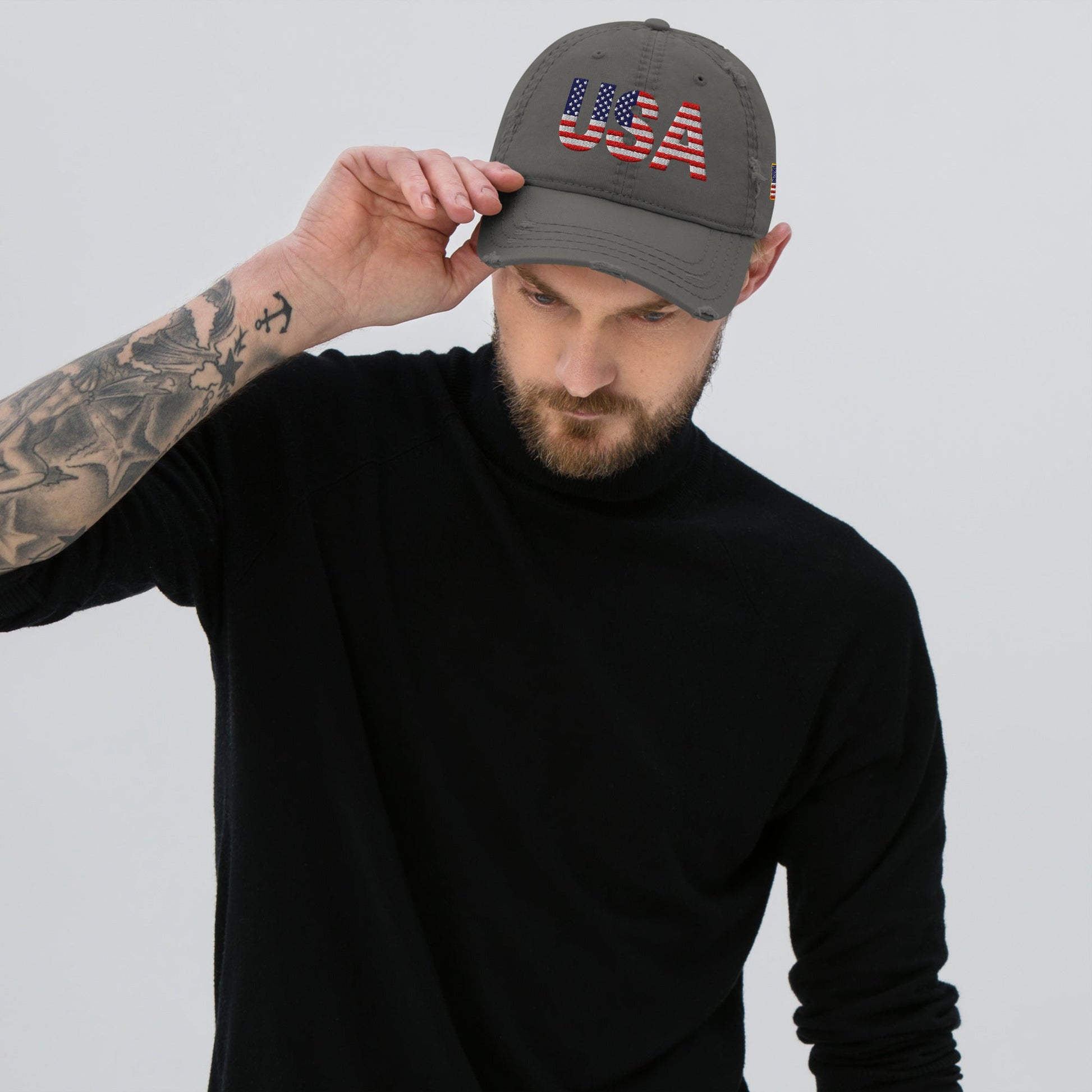 USA - Distressed Dad Hat