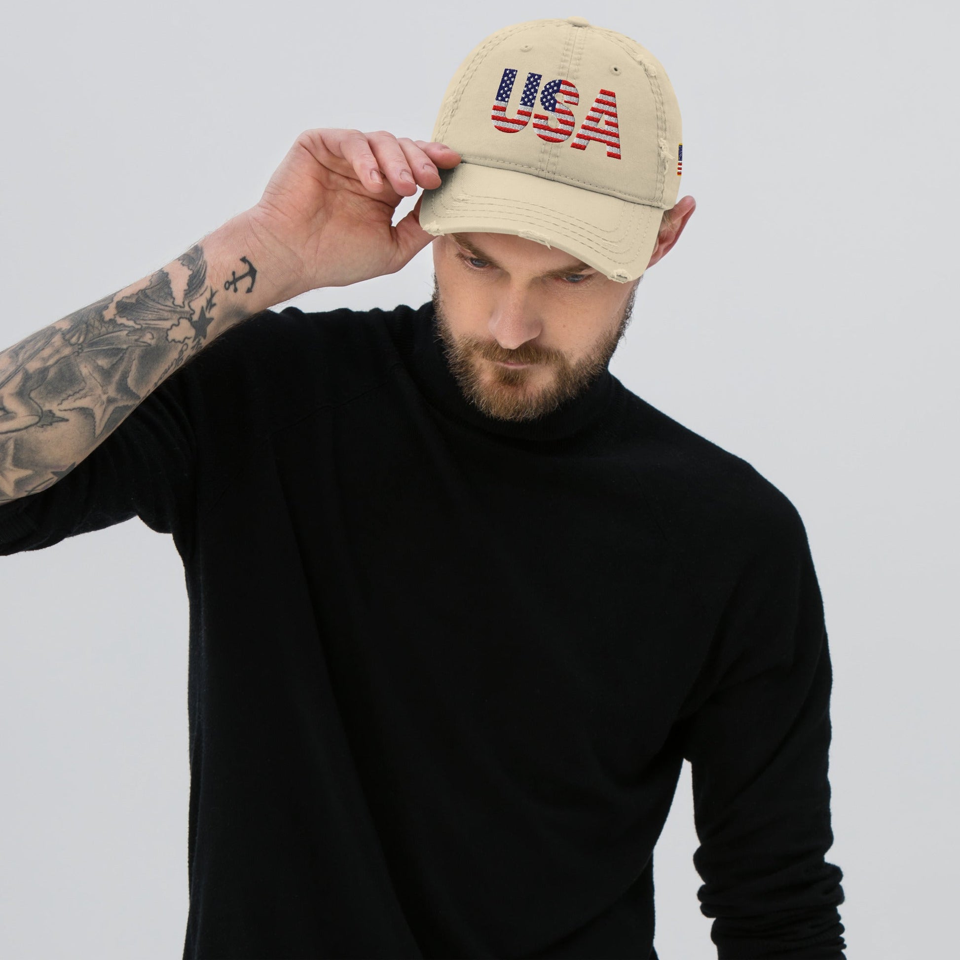 USA - Distressed Dad Hat