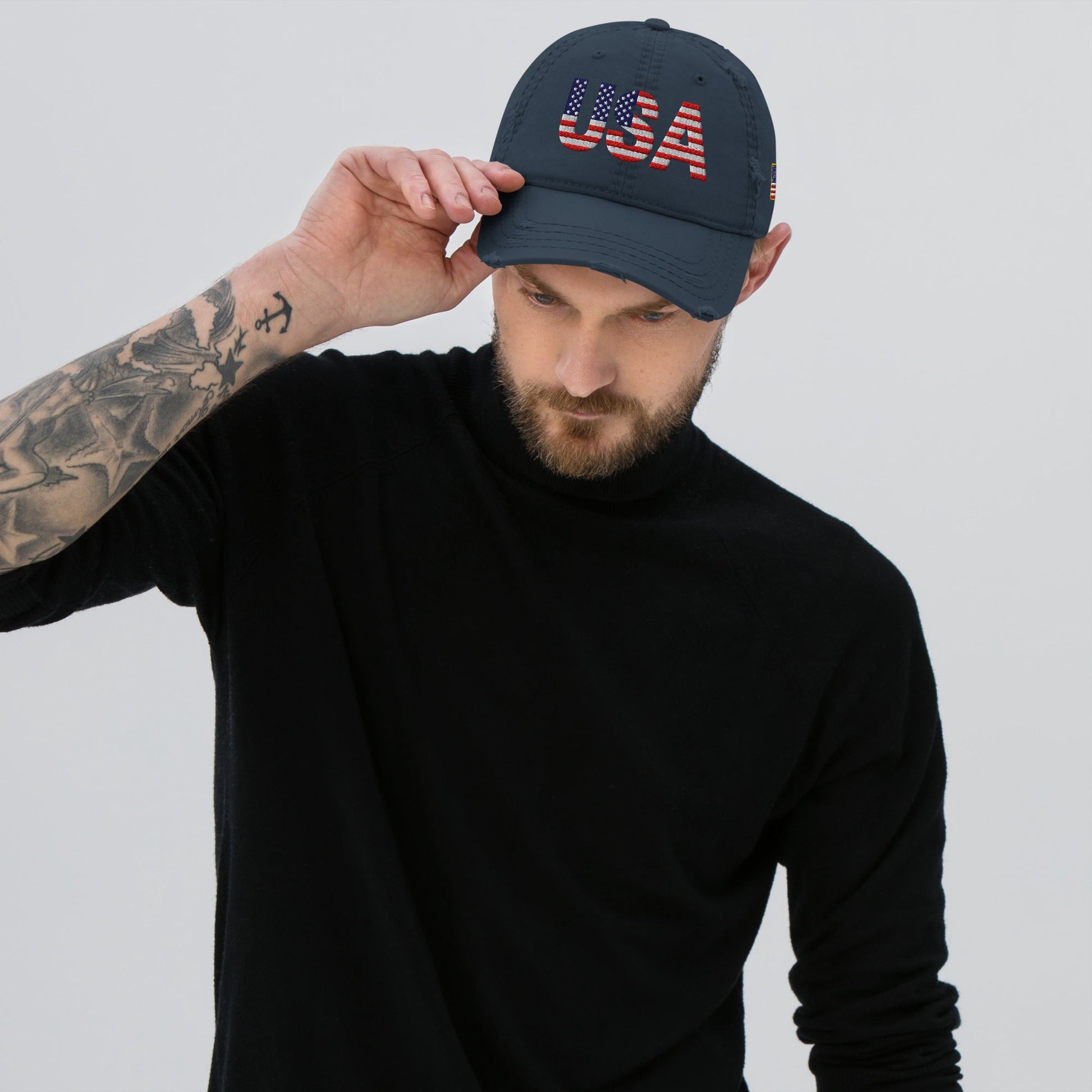 USA - Distressed Dad Hat