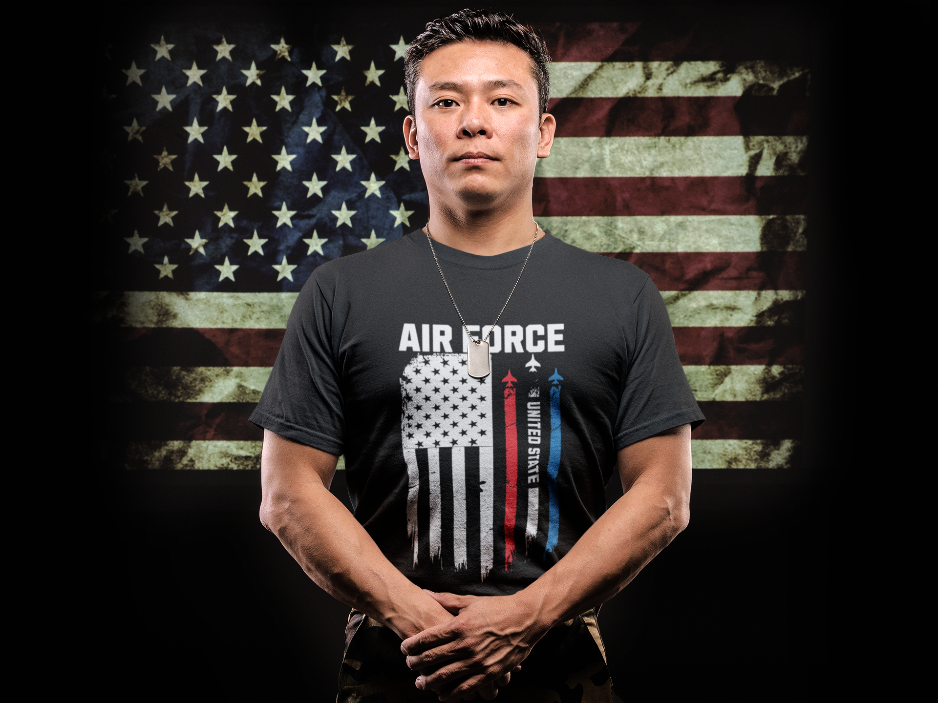 U.S. Air Force American Flag T-Shirt