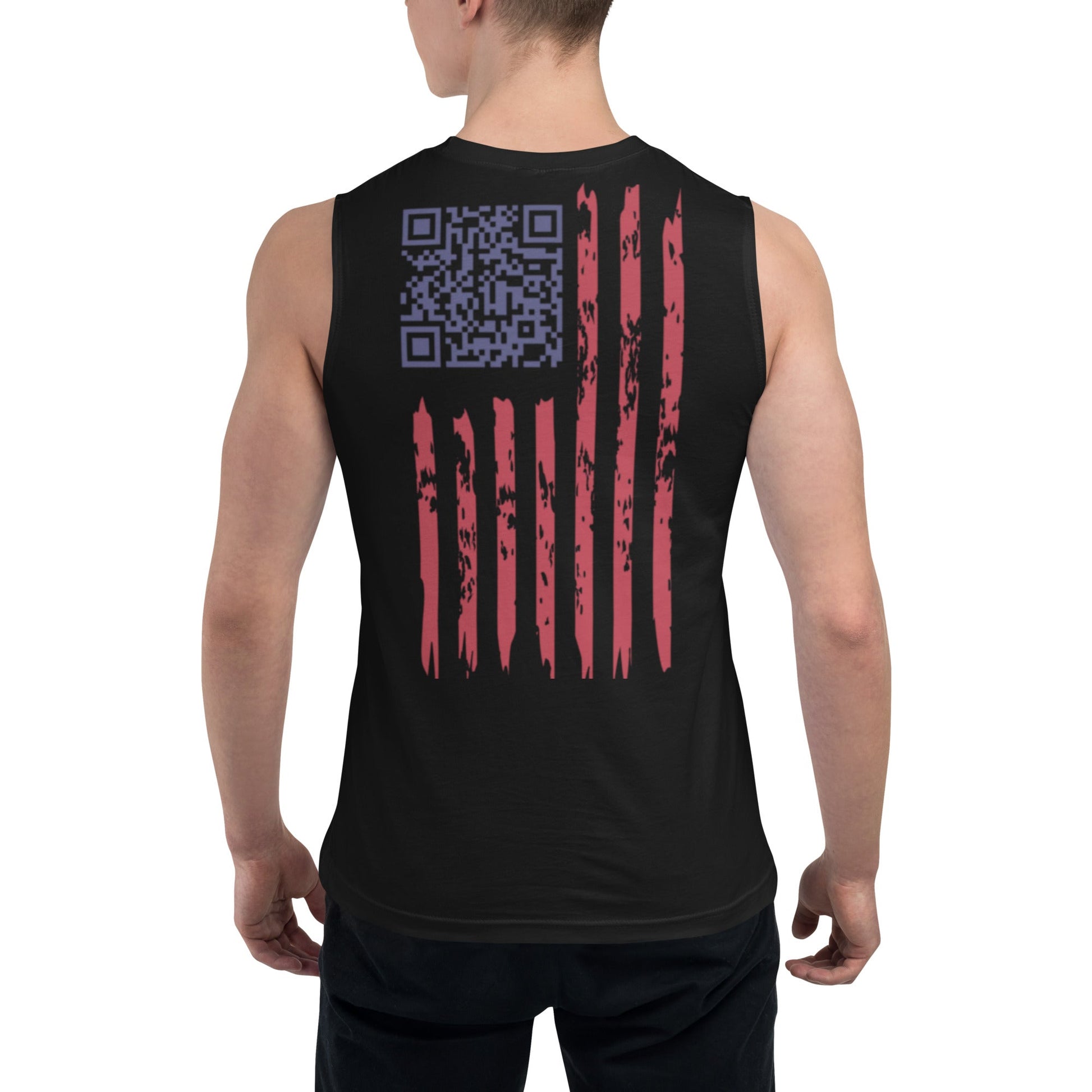 We the People easter-egg QR Code - Trump Dance - Muscle Shirt