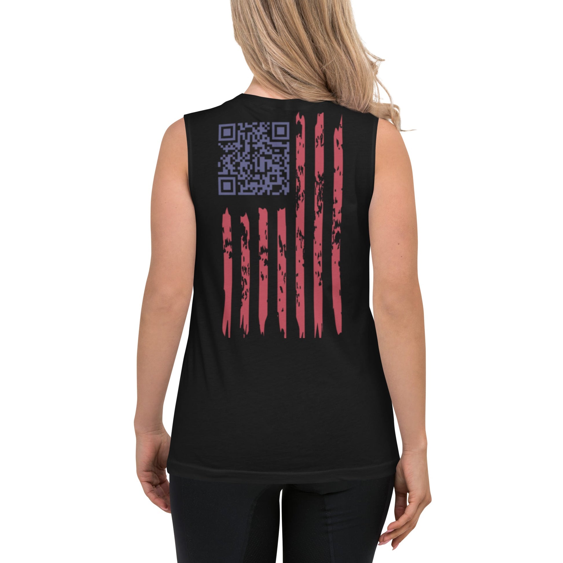 We the People easter-egg QR Code - Trump Dance - Muscle Shirt