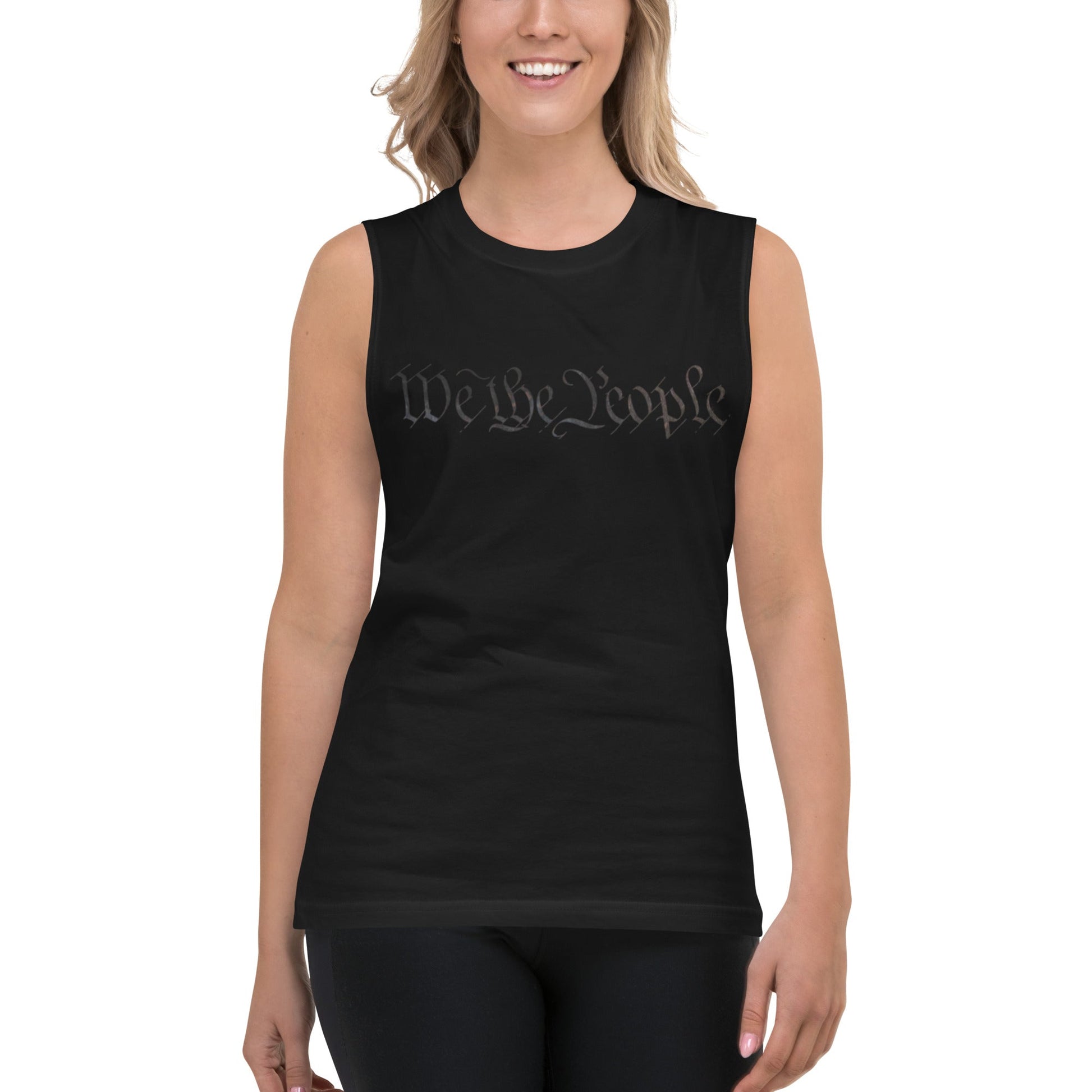 We the People easter-egg QR Code - Trump Dance - Muscle Shirt