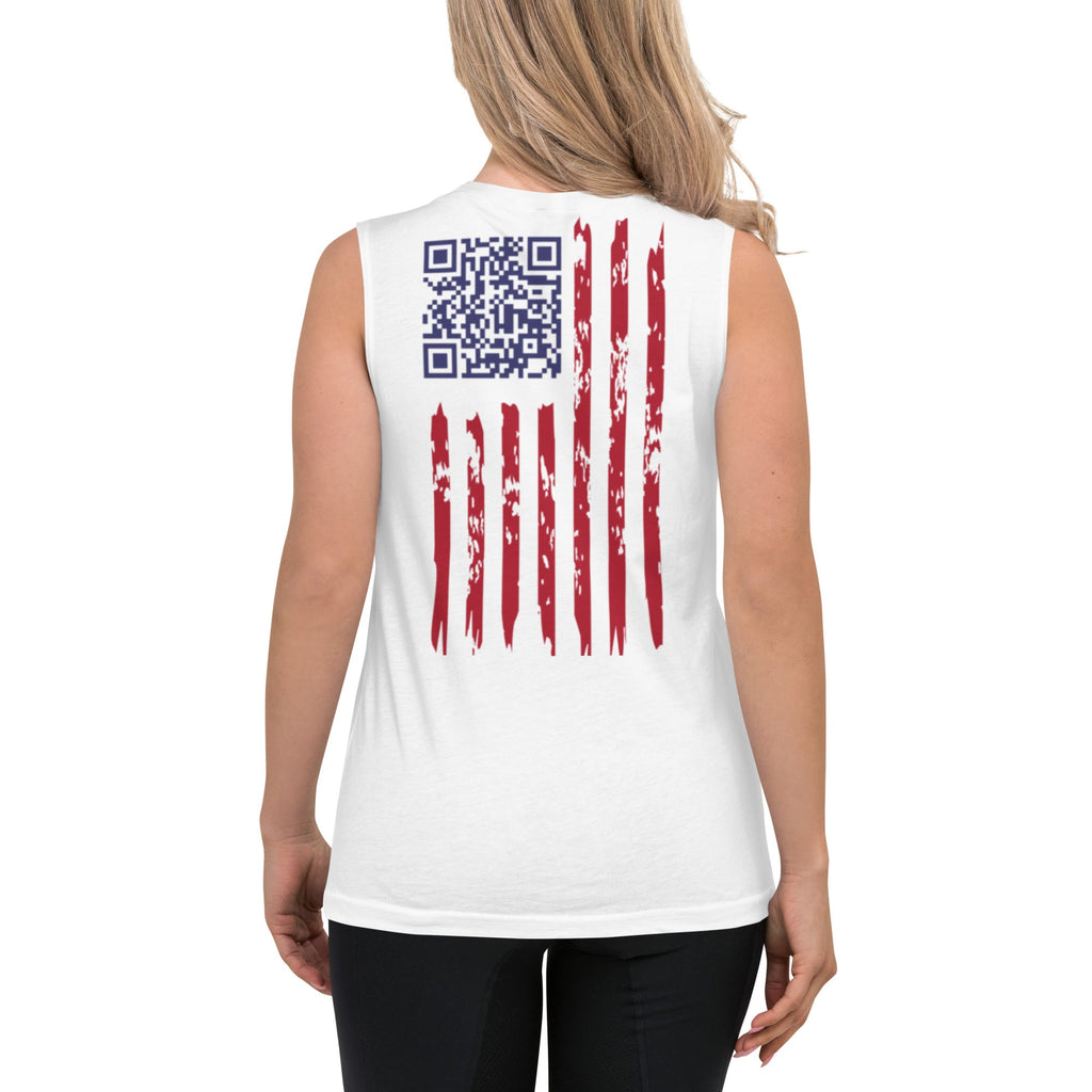 We the People easter-egg QR Code - Trump Dance - Muscle Shirt