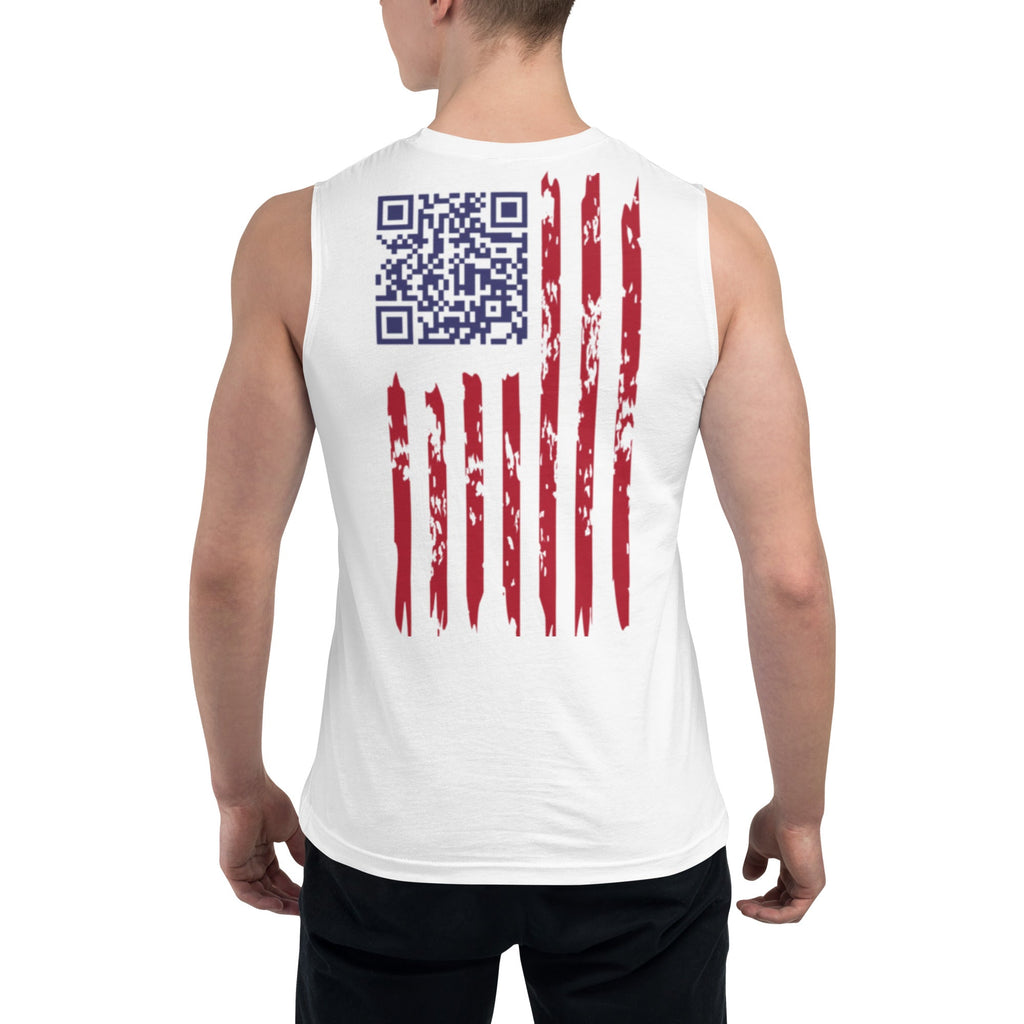 We the People easter-egg QR Code - Trump Dance - Muscle Shirt