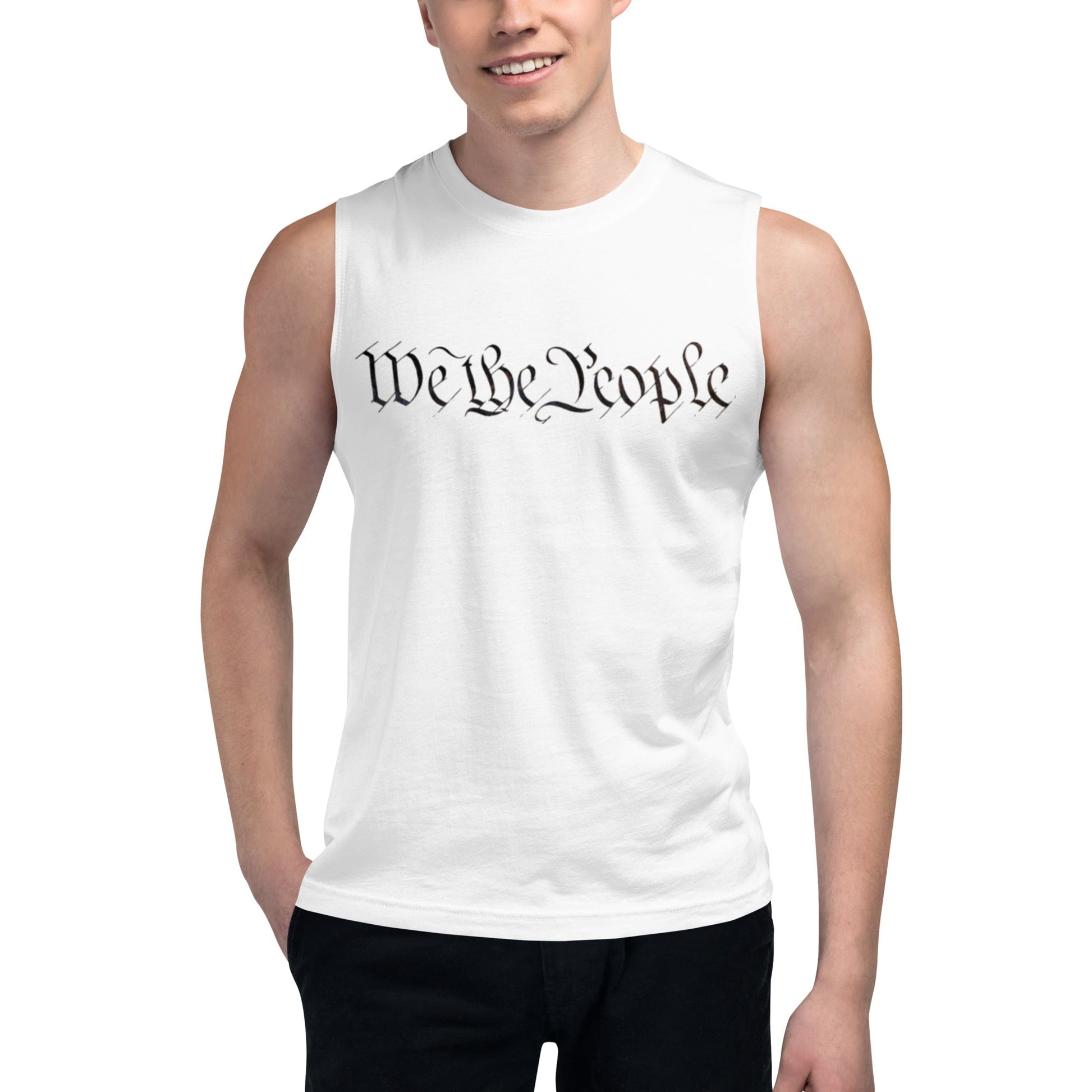 We the People easter-egg QR Code - Trump Dance - Muscle Shirt