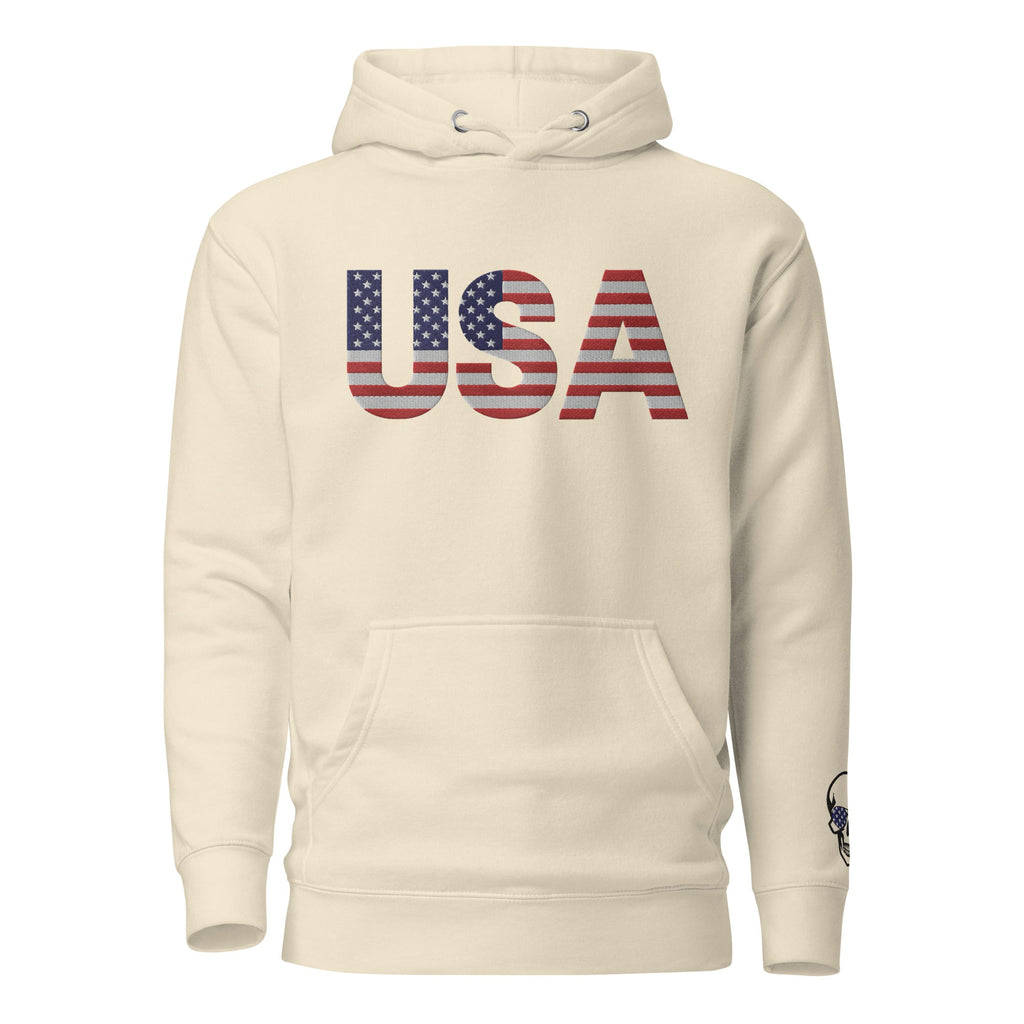USA Large Embroidery - Runs small so size up - Unisex Hoodie