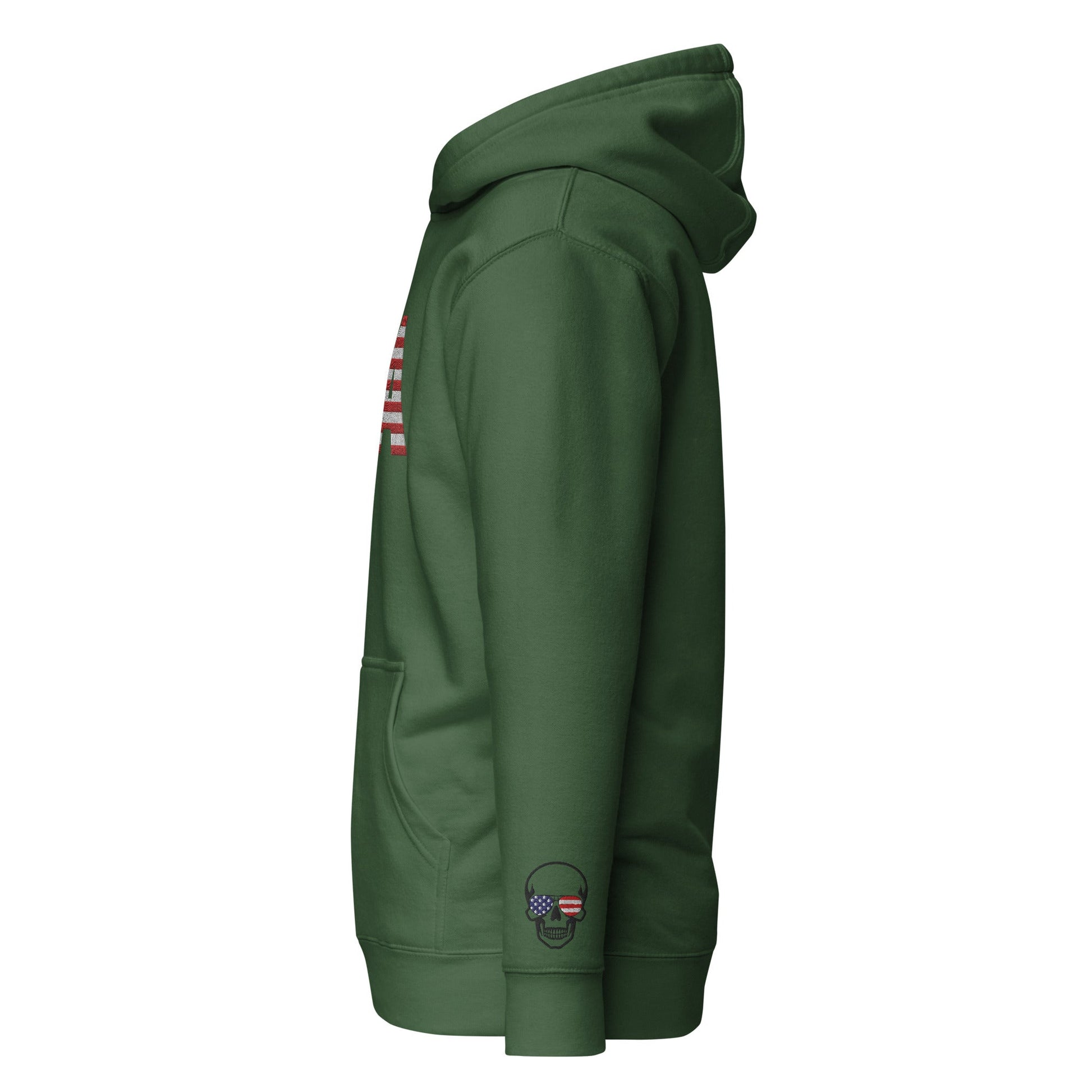 USA Large Embroidery - Runs small so size up - Unisex Hoodie
