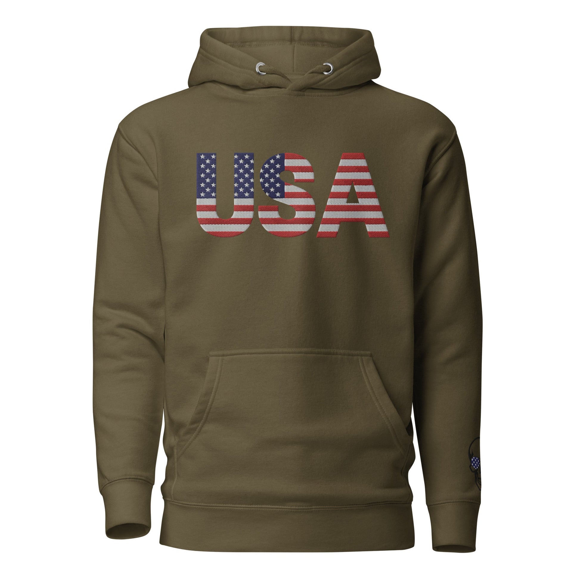 USA Large Embroidery - Runs small so size up - Unisex Hoodie