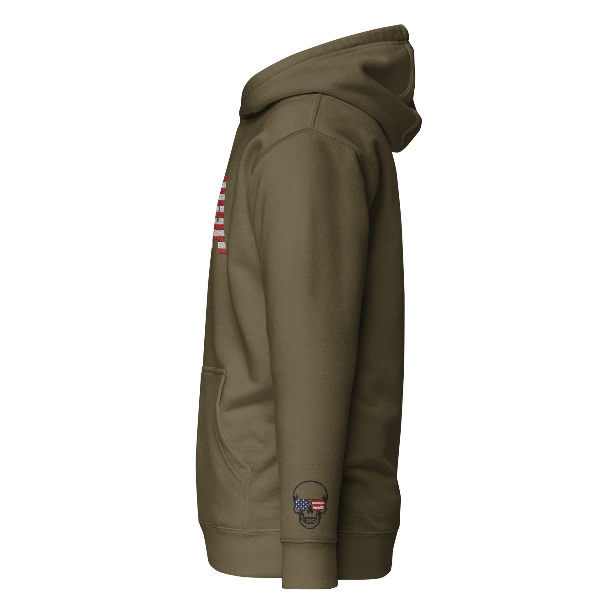 USA Large Embroidery - Runs small so size up - Unisex Hoodie